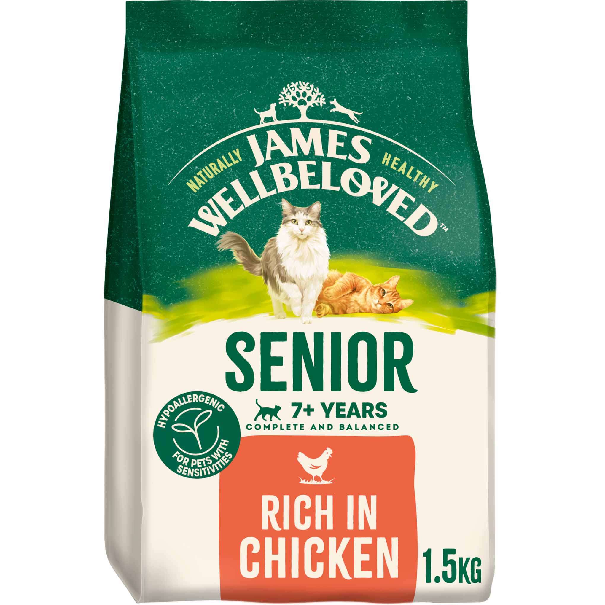 James Wellbeloved Senior Dry Cat Food - Chicken - Image 2