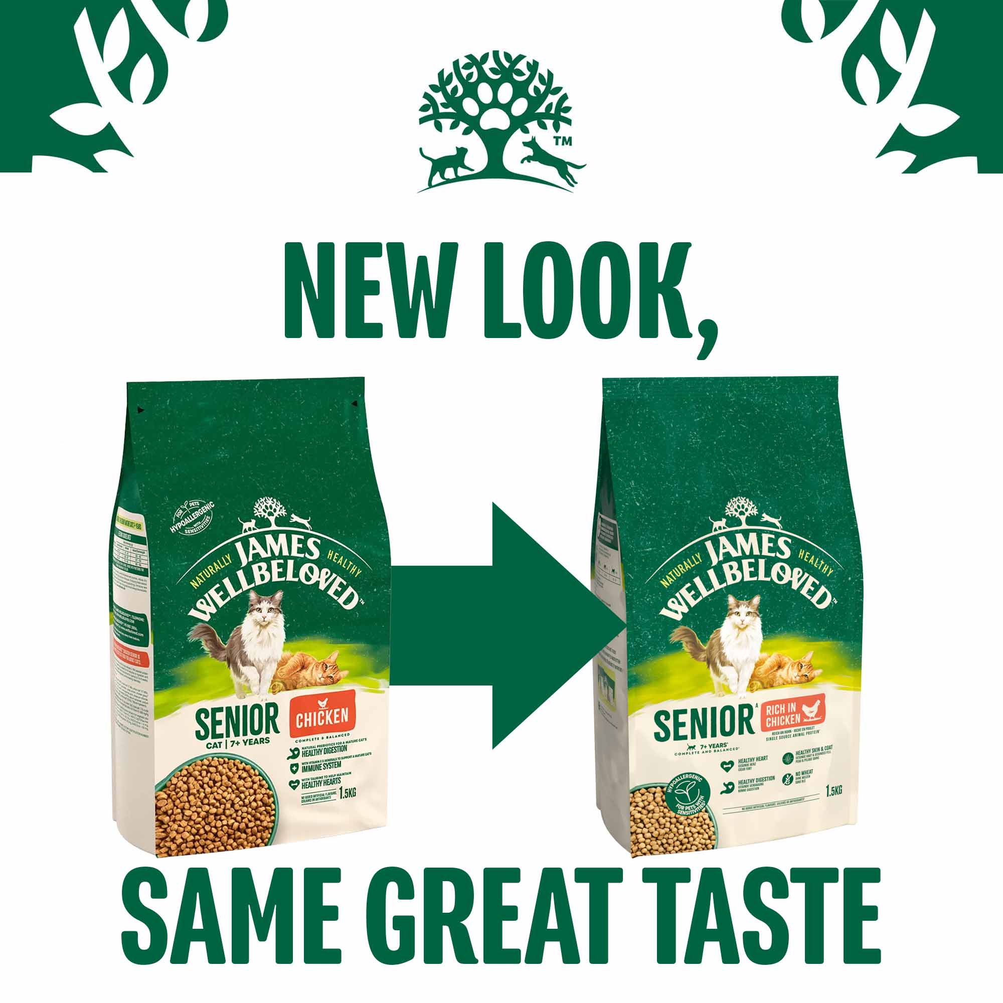 James Wellbeloved Senior Dry Cat Food - Chicken - Image 6