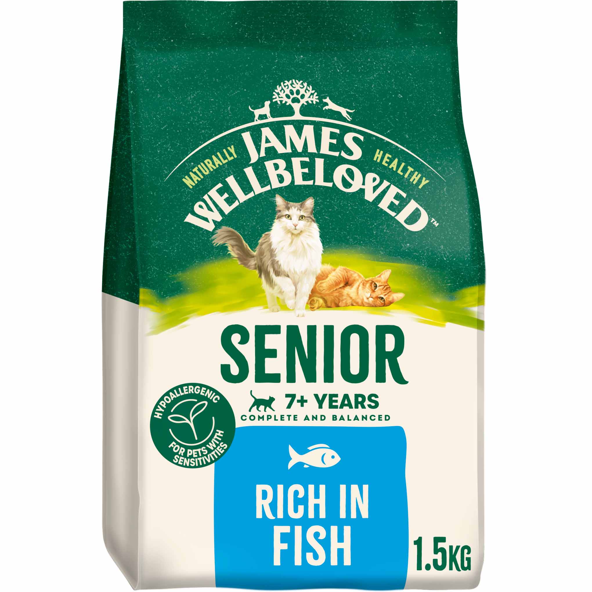 James Wellbeloved Senior Dry Cat Food - Fish - Image 2