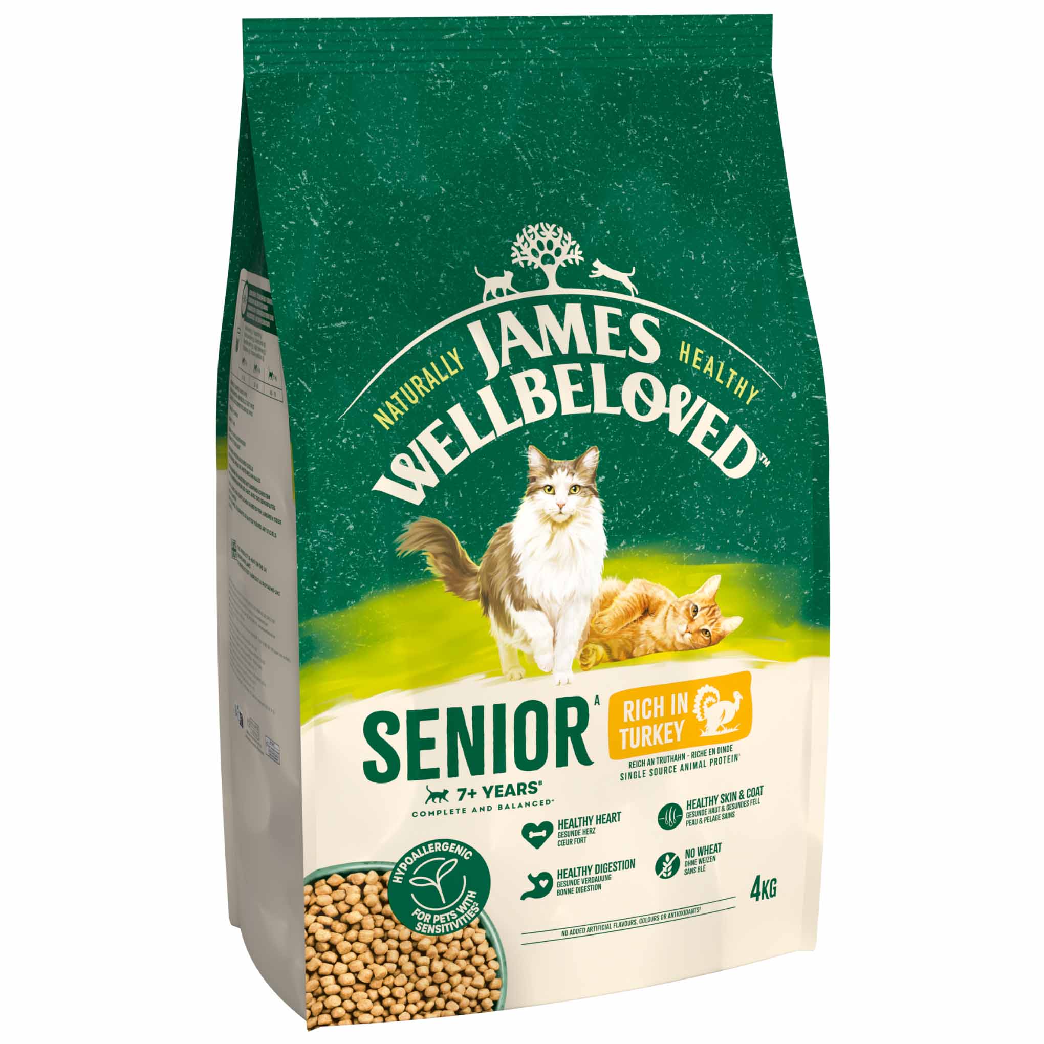 James Wellbeloved Senior Dry Cat Food - Turkey - Image 3