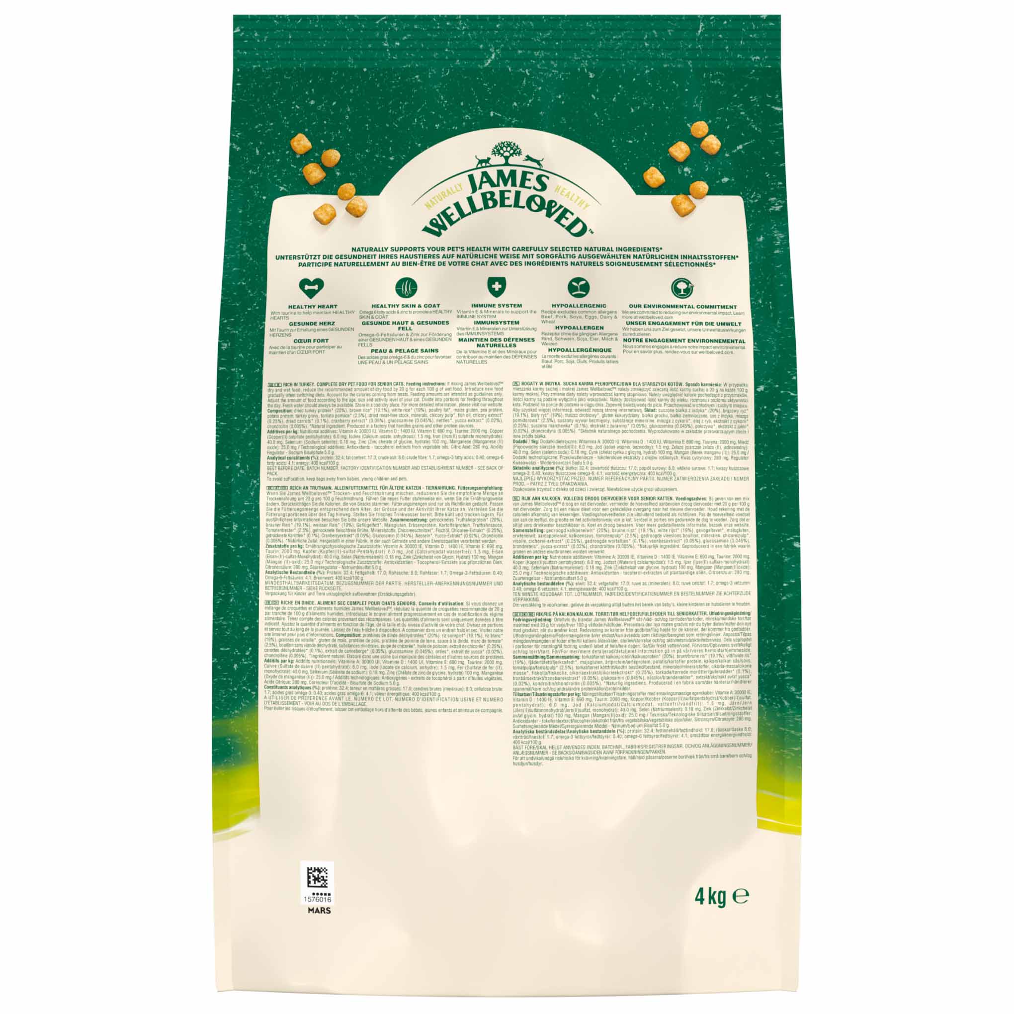James Wellbeloved Senior Dry Cat Food - Turkey - Image 5