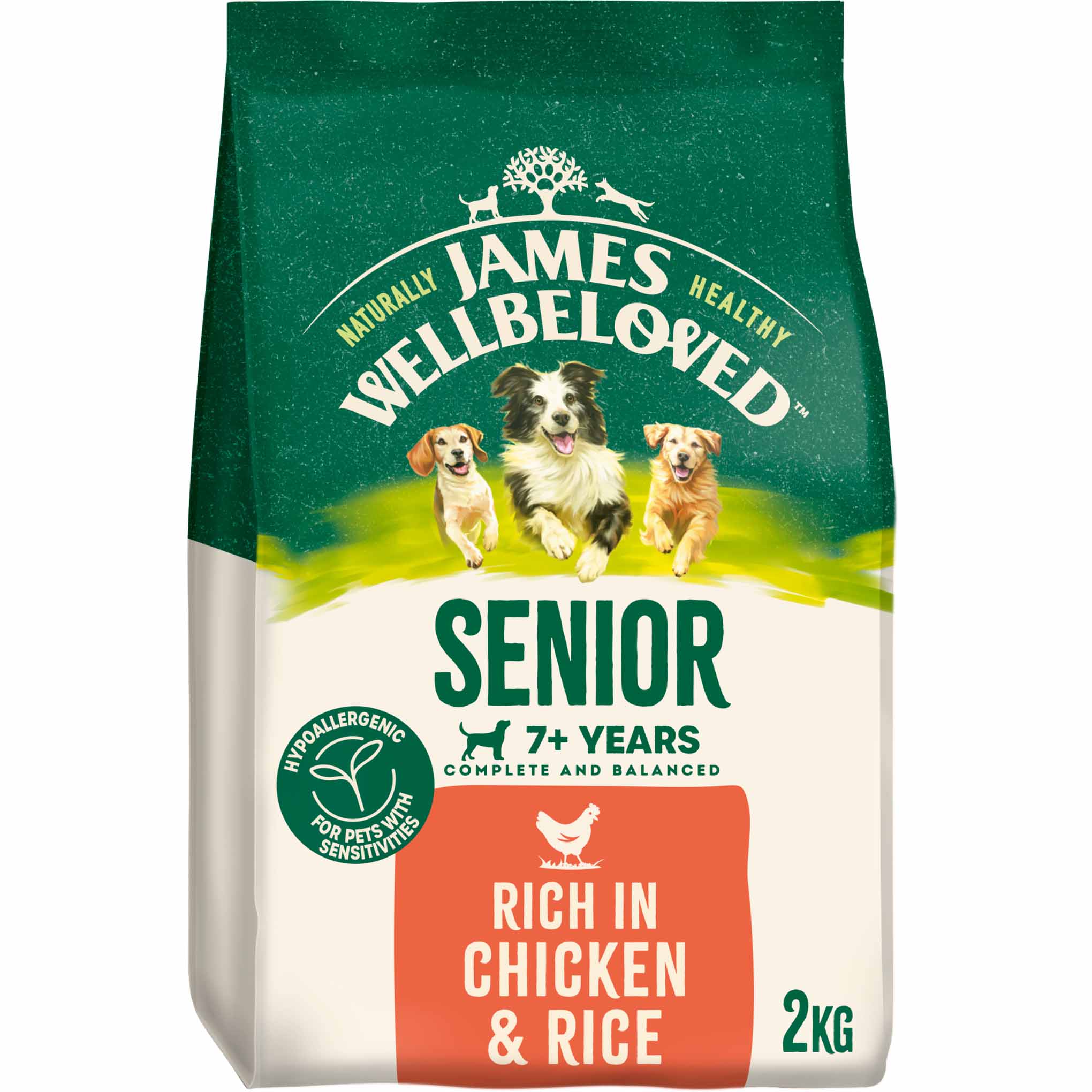 James Wellbeloved Senior Dry Dog Food - Chicken & Rice - Image 2