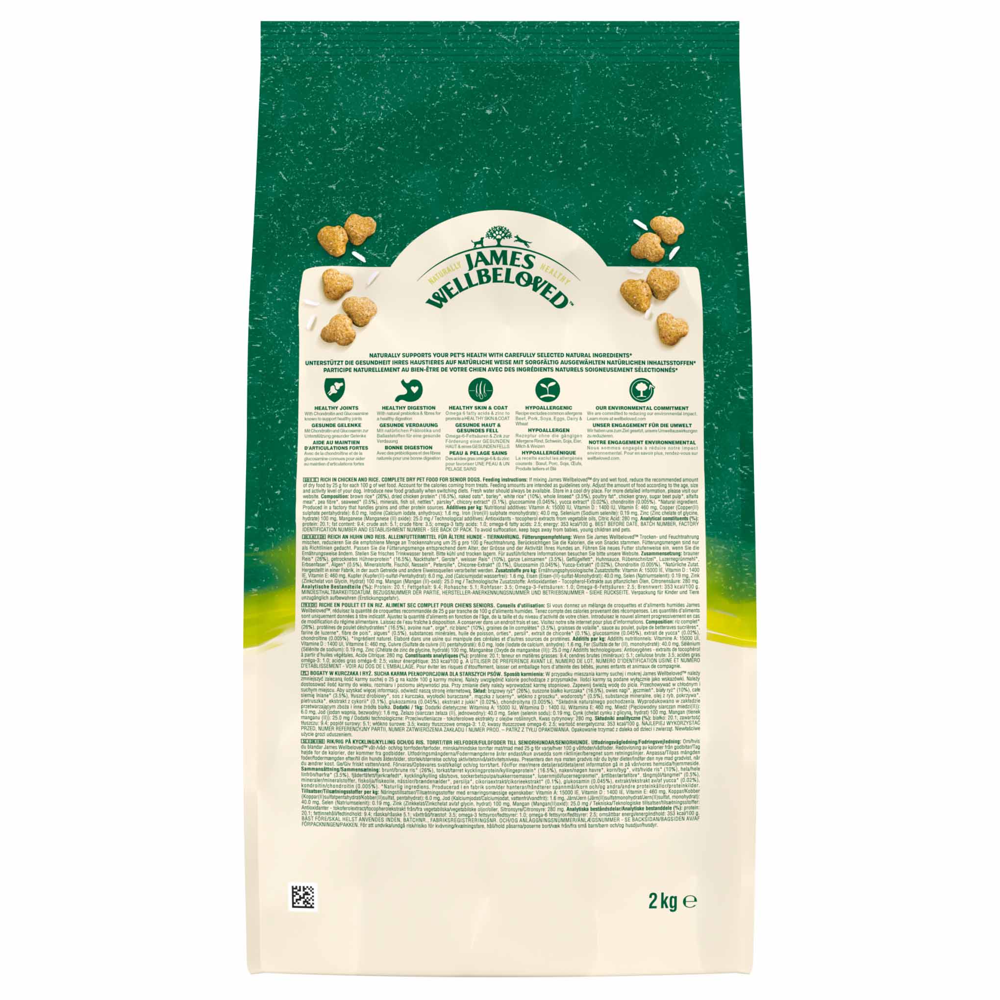James Wellbeloved Senior Dry Dog Food - Chicken & Rice - Image 5