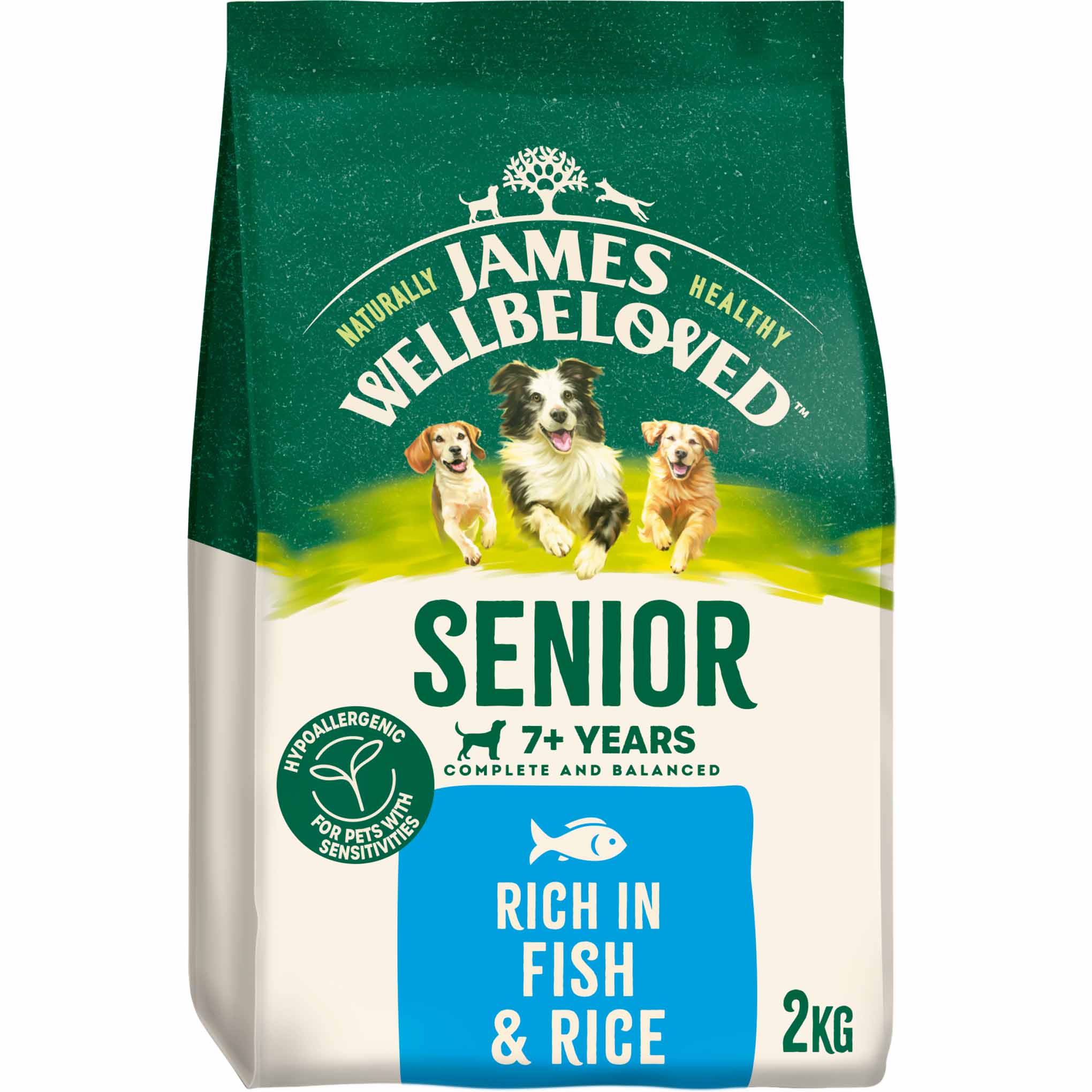 James Wellbeloved Senior Dry Dog Food - Fish & Rice - Image 2