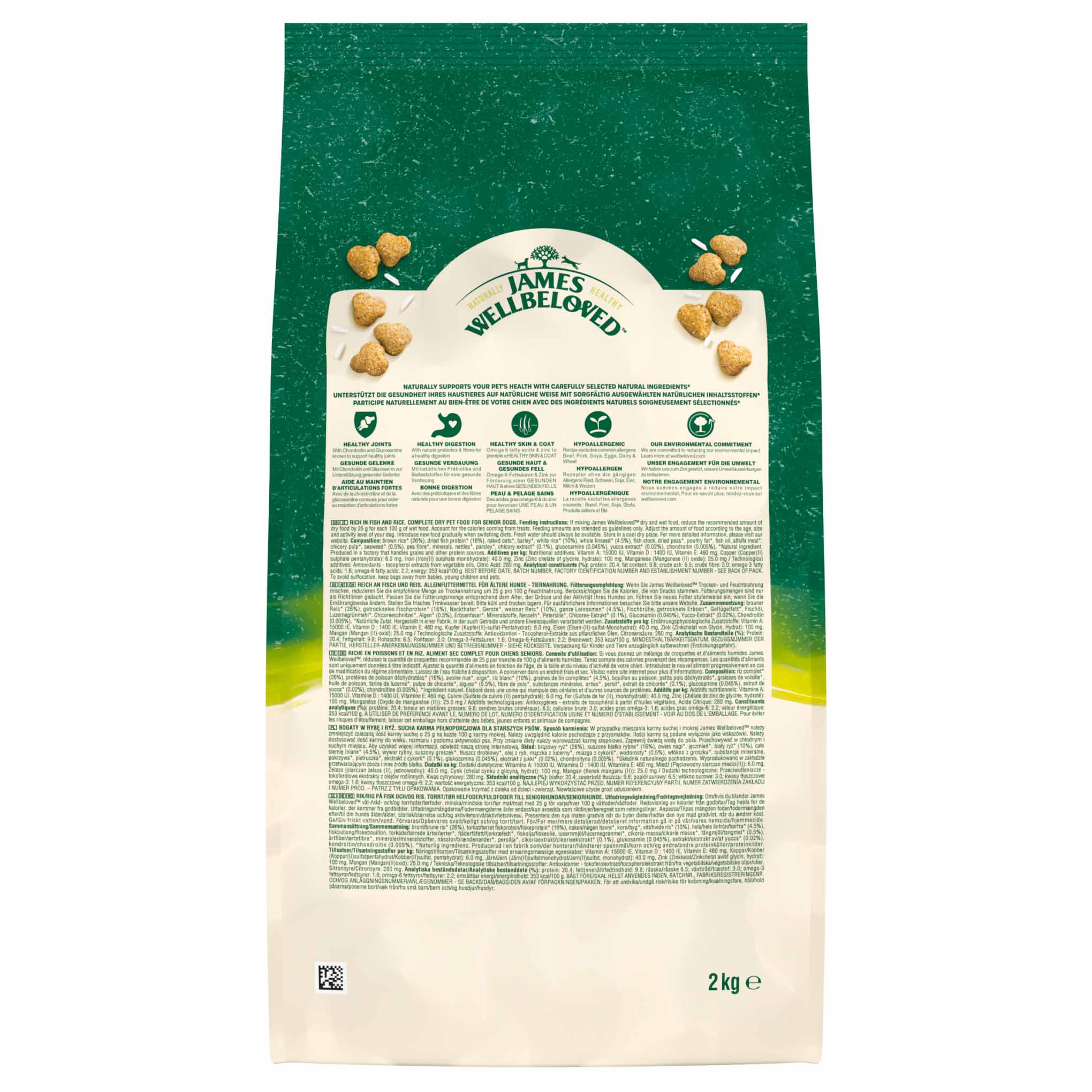 James Wellbeloved Senior Dry Dog Food - Fish & Rice - Image 5