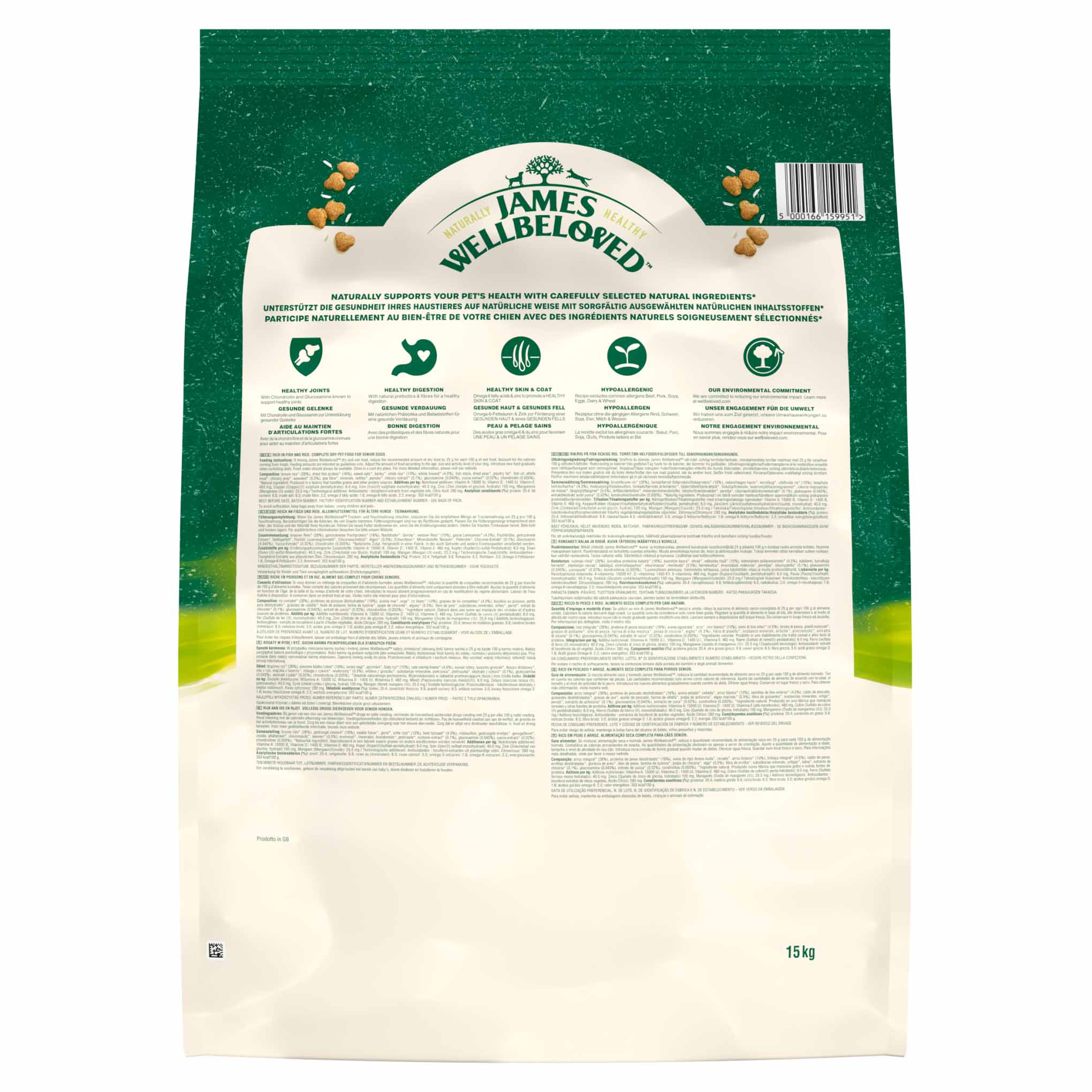 James Wellbeloved Senior Dry Dog Food - Fish & Rice - Image 9