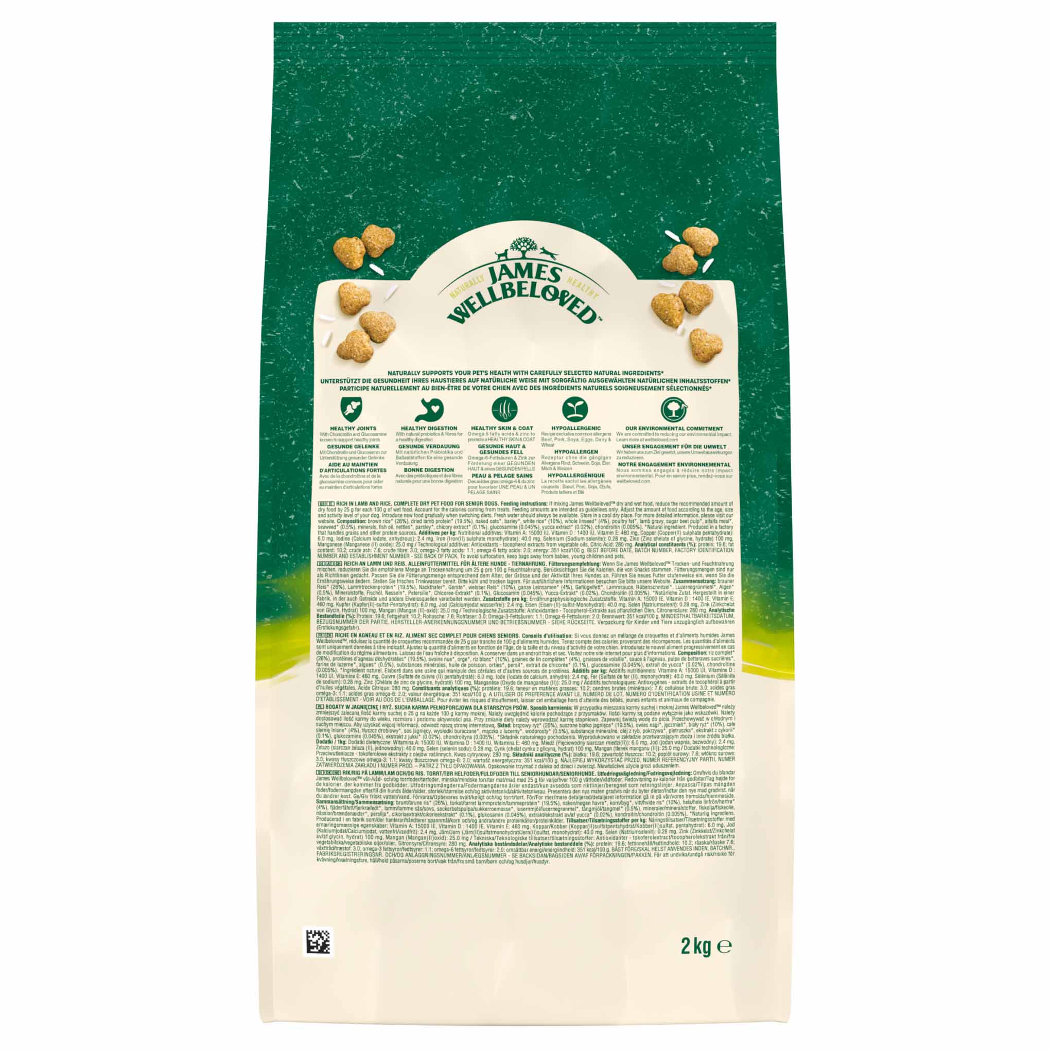James Wellbeloved Senior Dry Dog Food - Lamb & Rice - Image 5