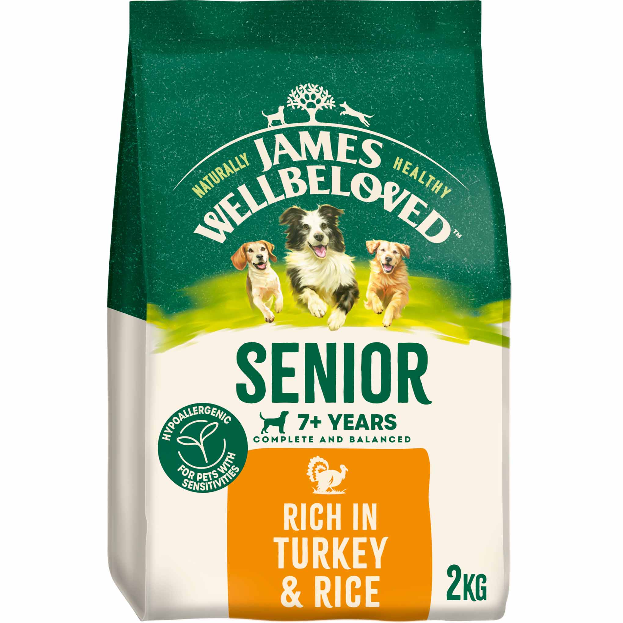 James Wellbeloved Senior Dry Dog Food - Turkey & Rice - Image 2