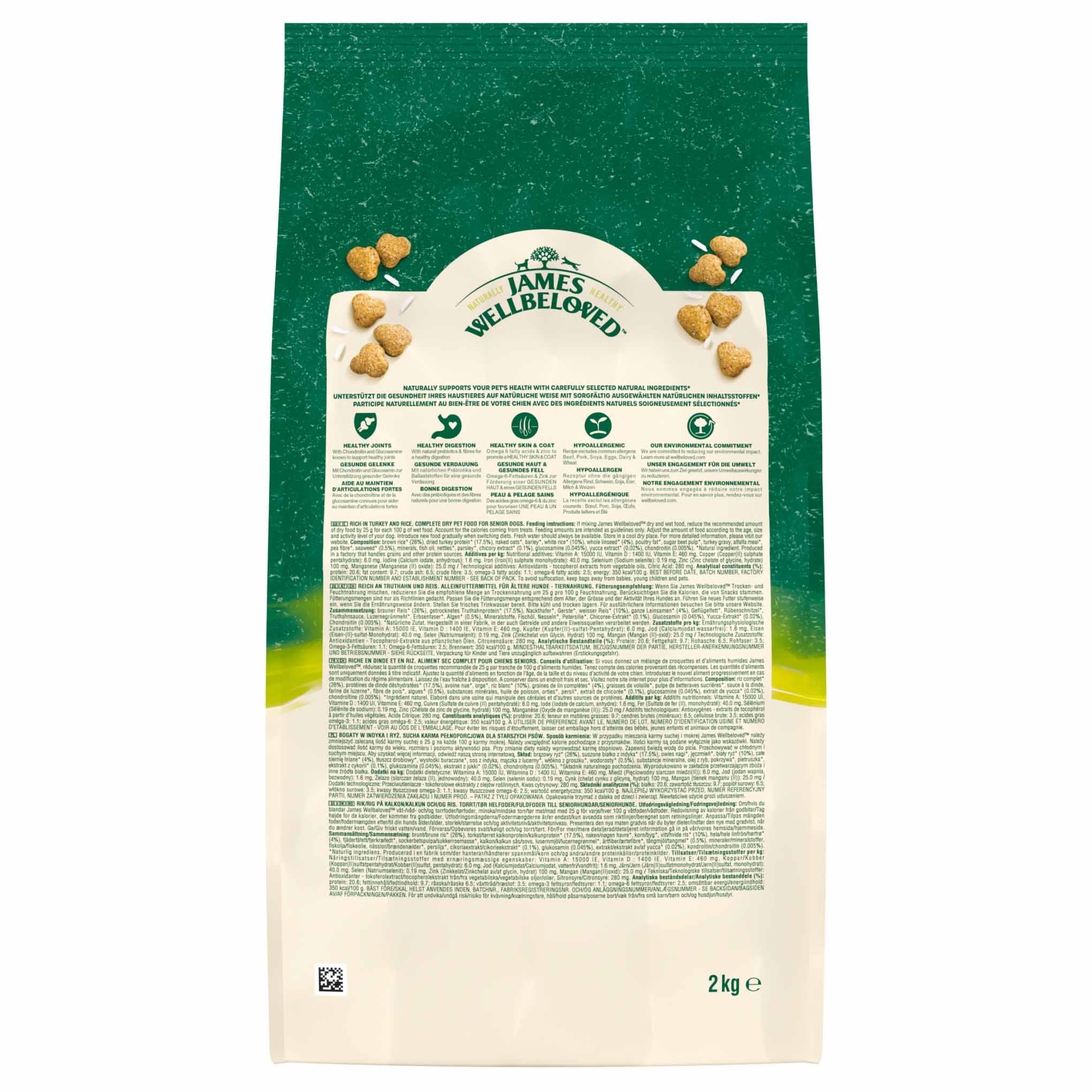 James Wellbeloved Senior Dry Dog Food - Turkey & Rice - Image 5