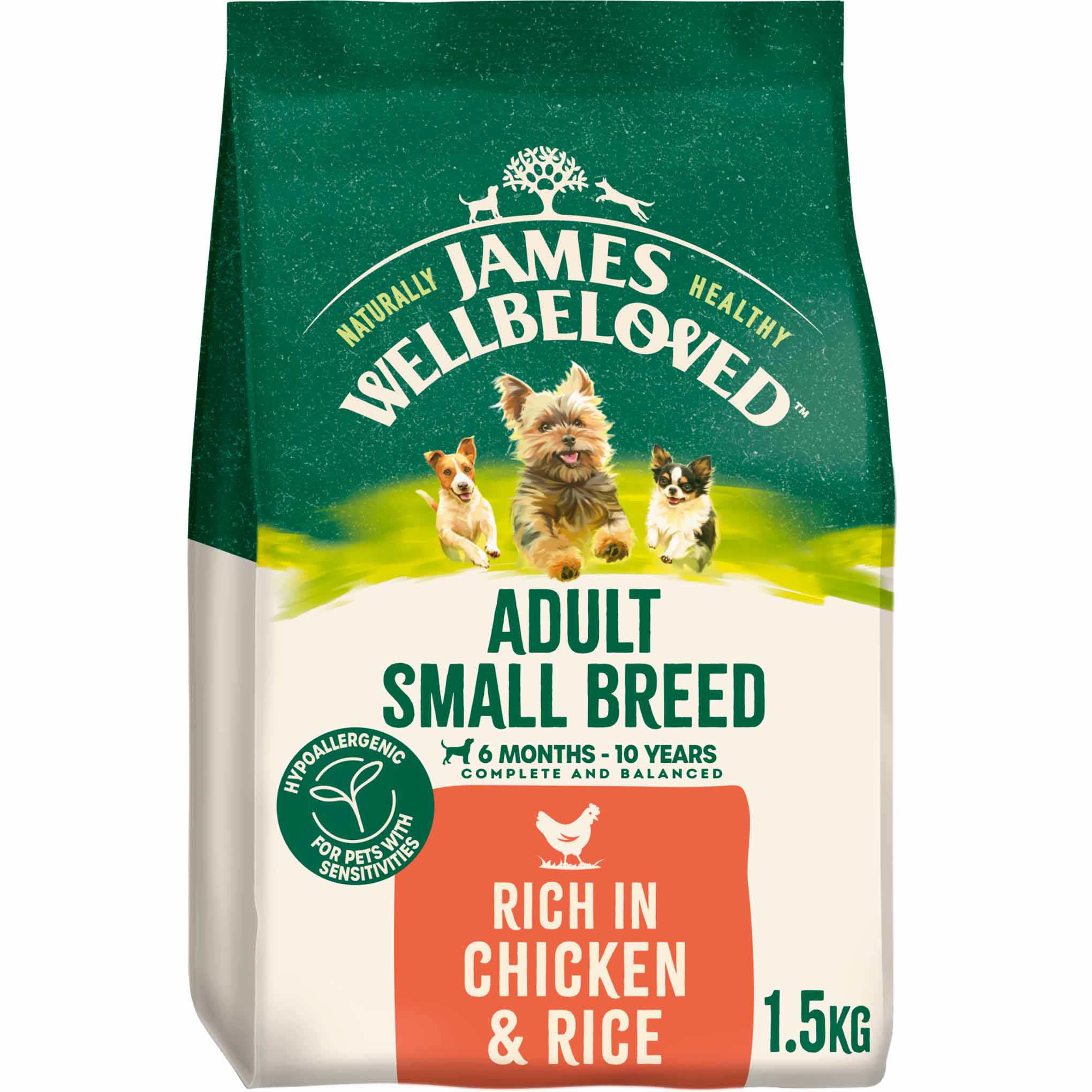 James Wellbeloved Small Breed Adult Dry Dog Food - Chicken & Rice - Image 2