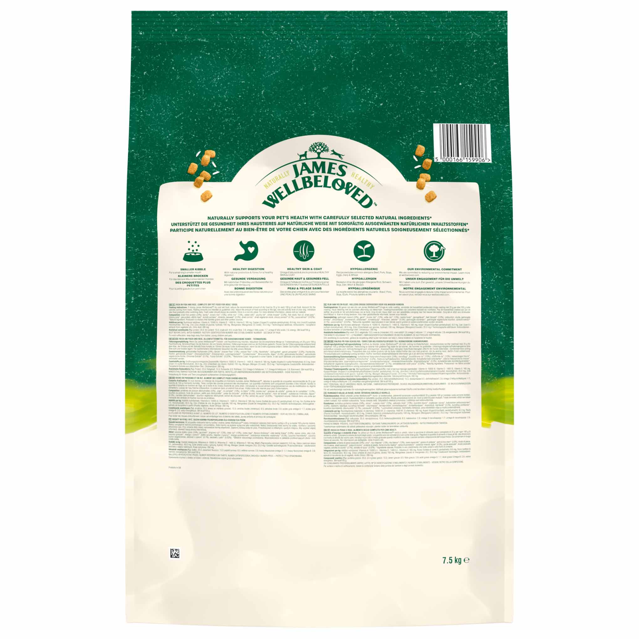James Wellbeloved Small Breed Adult Dry Dog Food - Fish & Rice - Image 5