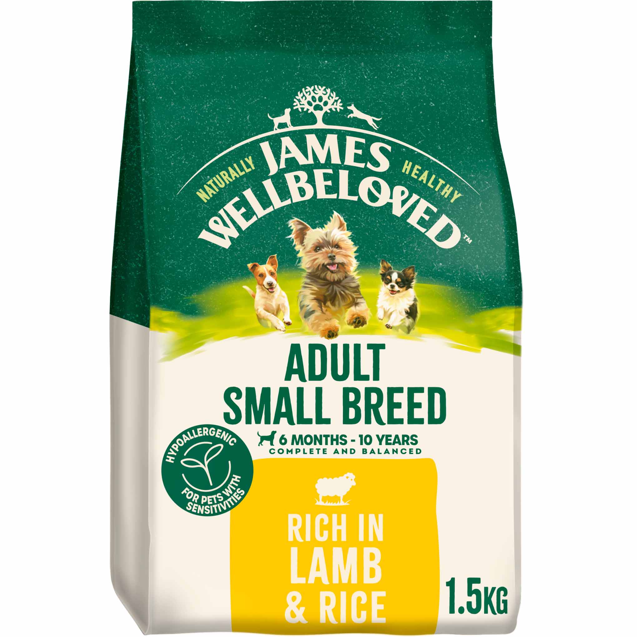 James Wellbeloved Small Breed Adult Dry Dog Food - Lamb & Rice - Image 2