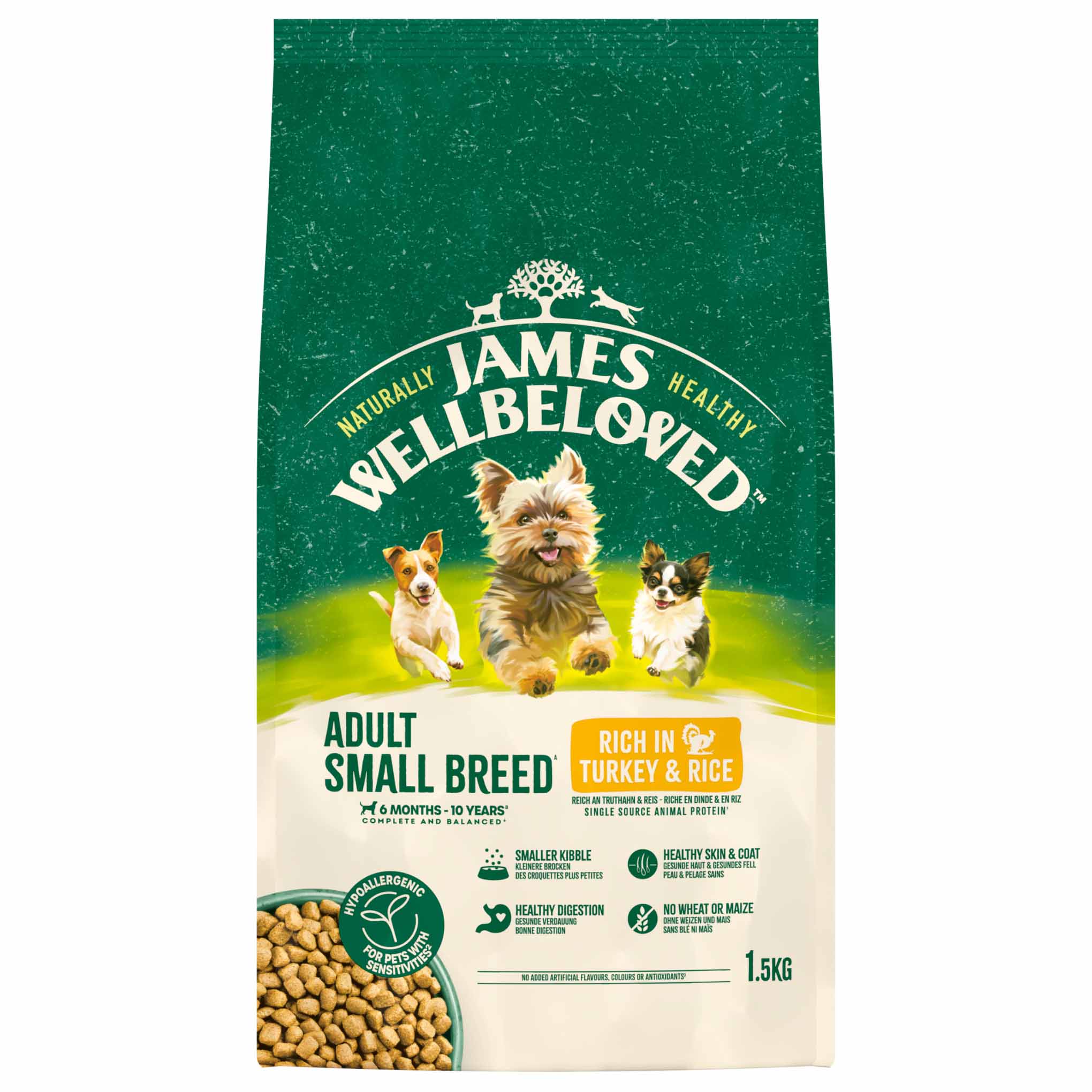 James Wellbeloved Small Breed Adult Dry Dog Food - Turkey & Rice - Image 4