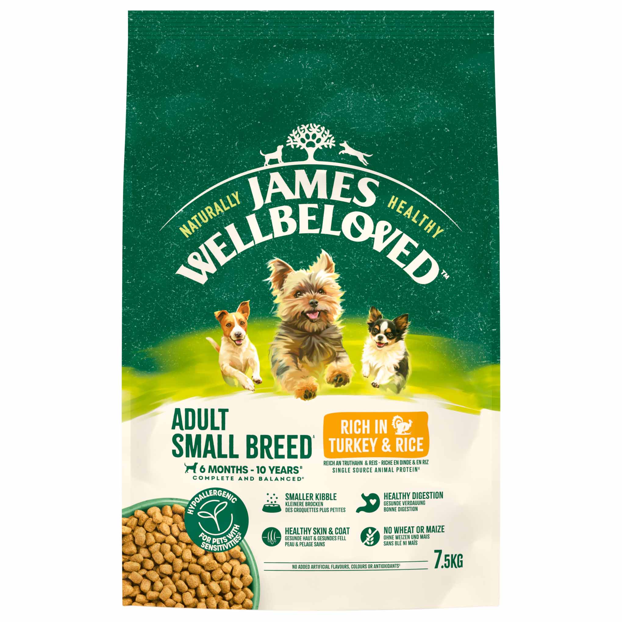 James Wellbeloved Small Breed Adult Dry Dog Food - Turkey & Rice - Image 8