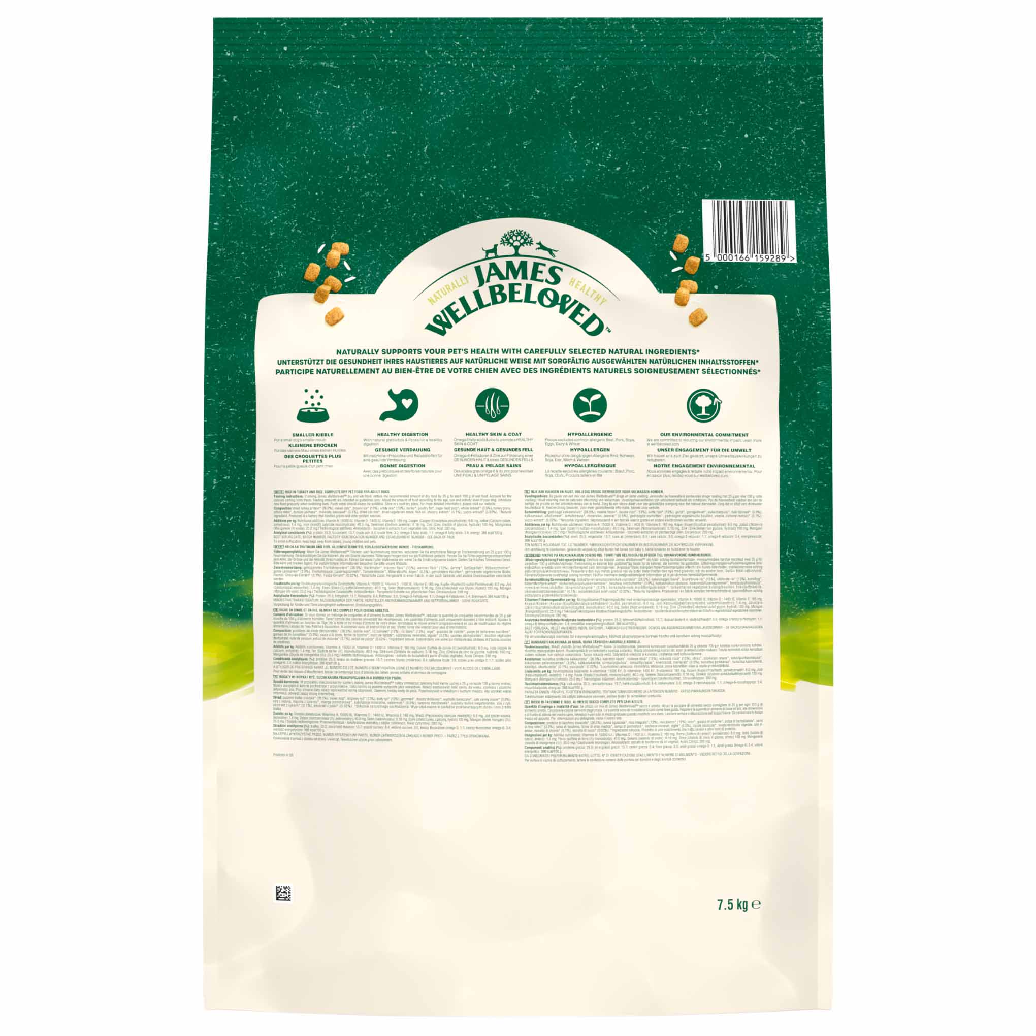 James Wellbeloved Small Breed Adult Dry Dog Food - Turkey & Rice - Image 9