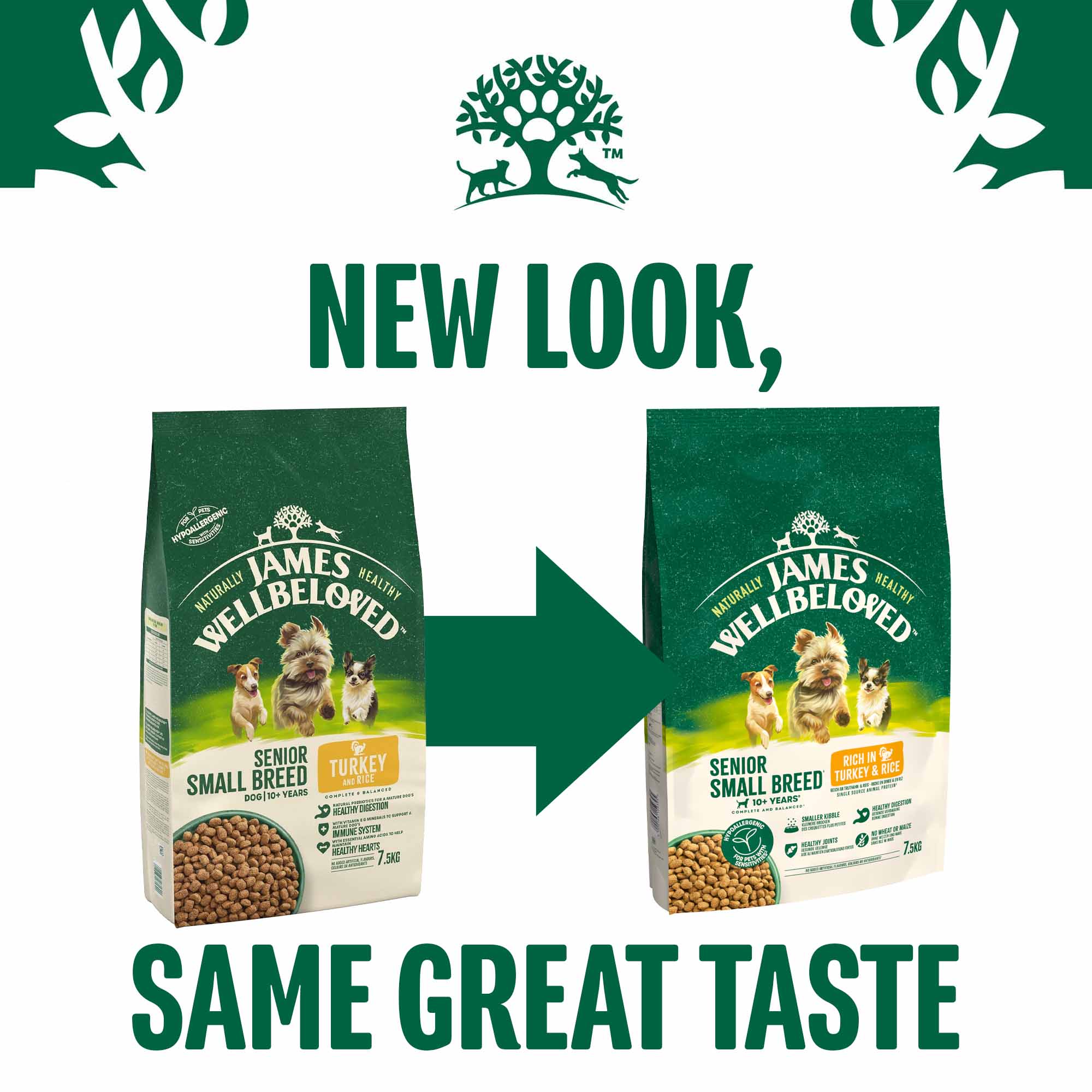 James Wellbeloved Small Breed Senior Dry Dog Food - Turkey & Rice - Image 10