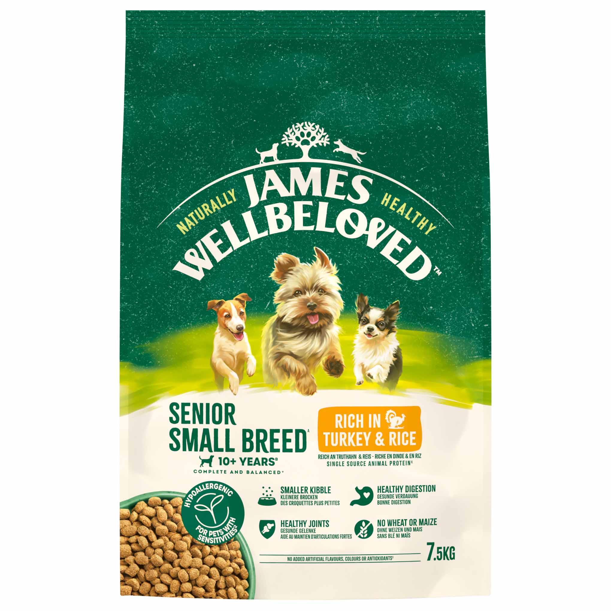 James Wellbeloved Small Breed Senior Dry Dog Food - Turkey & Rice - Image 4