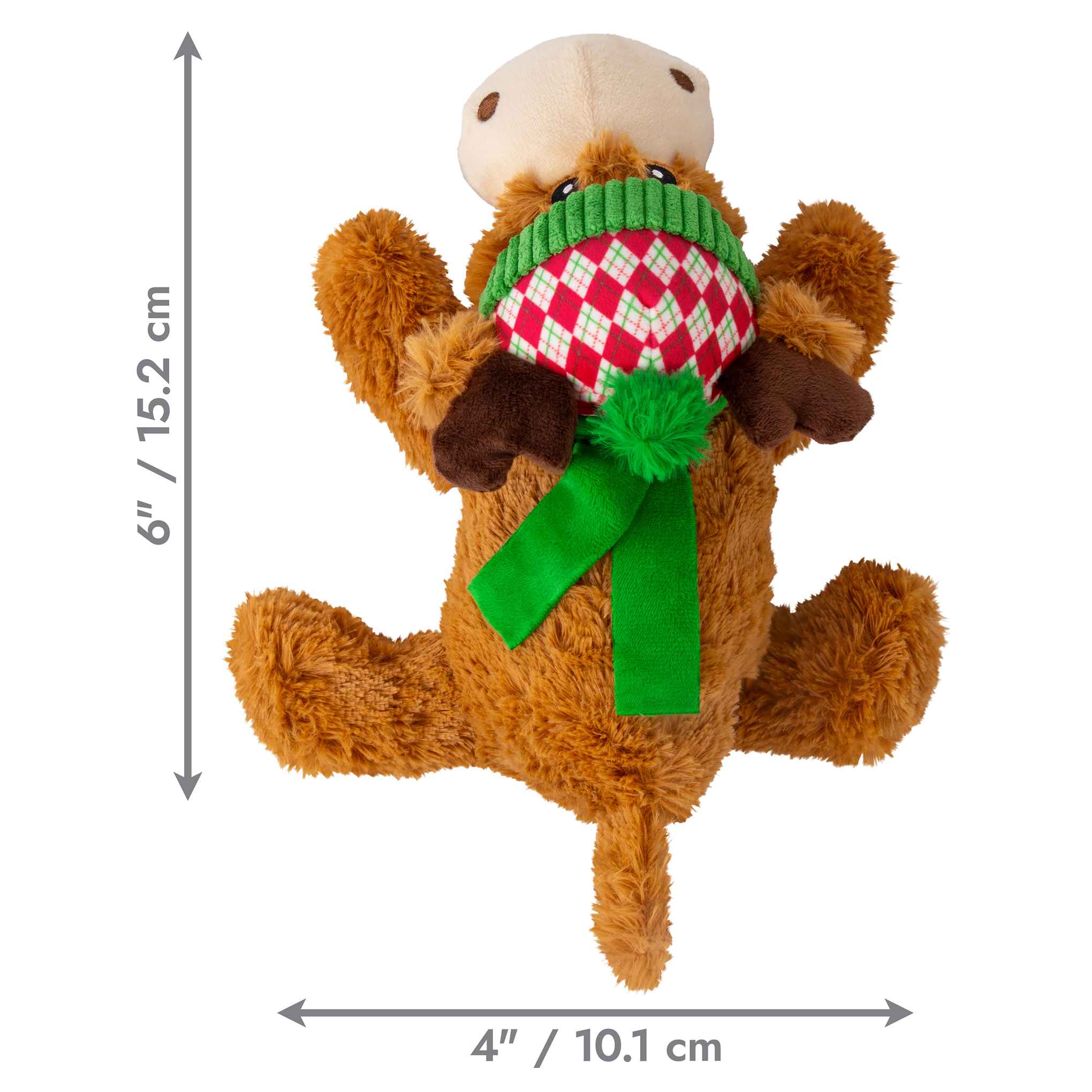 KONG Holiday Cozie™ Reindeer Dog Toy - Medium - Image 6