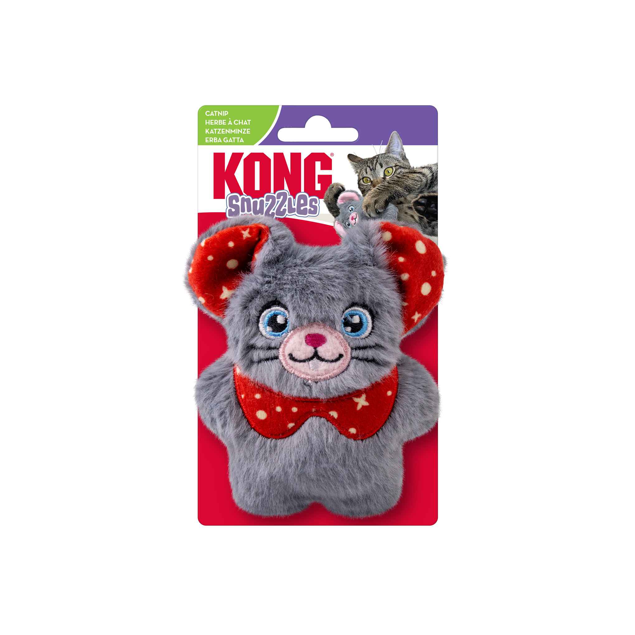 KONG Holiday Snuzzles Mouse Cat Toy - Assorted - Image 5