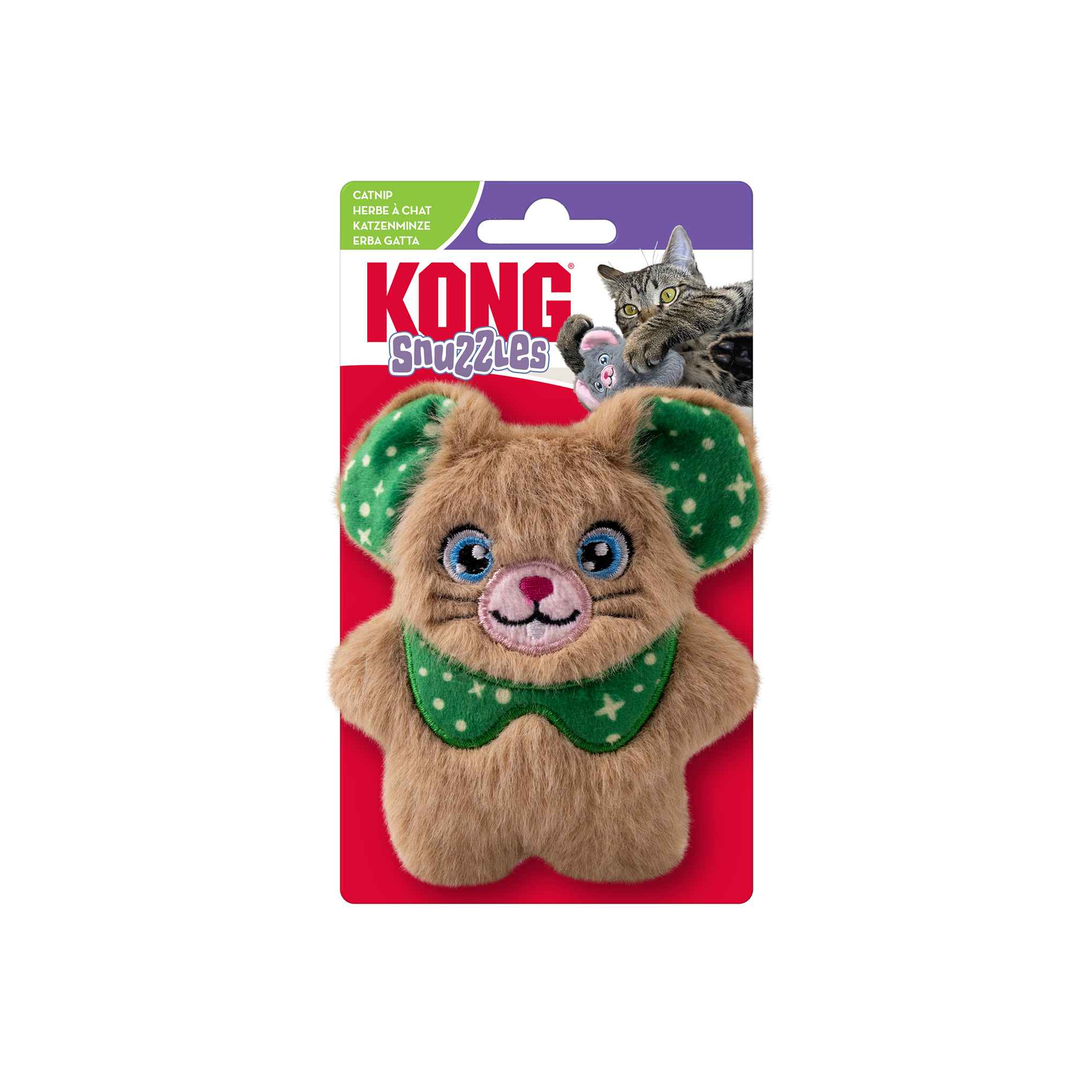 KONG Holiday Snuzzles Mouse Cat Toy - Assorted - Image 6