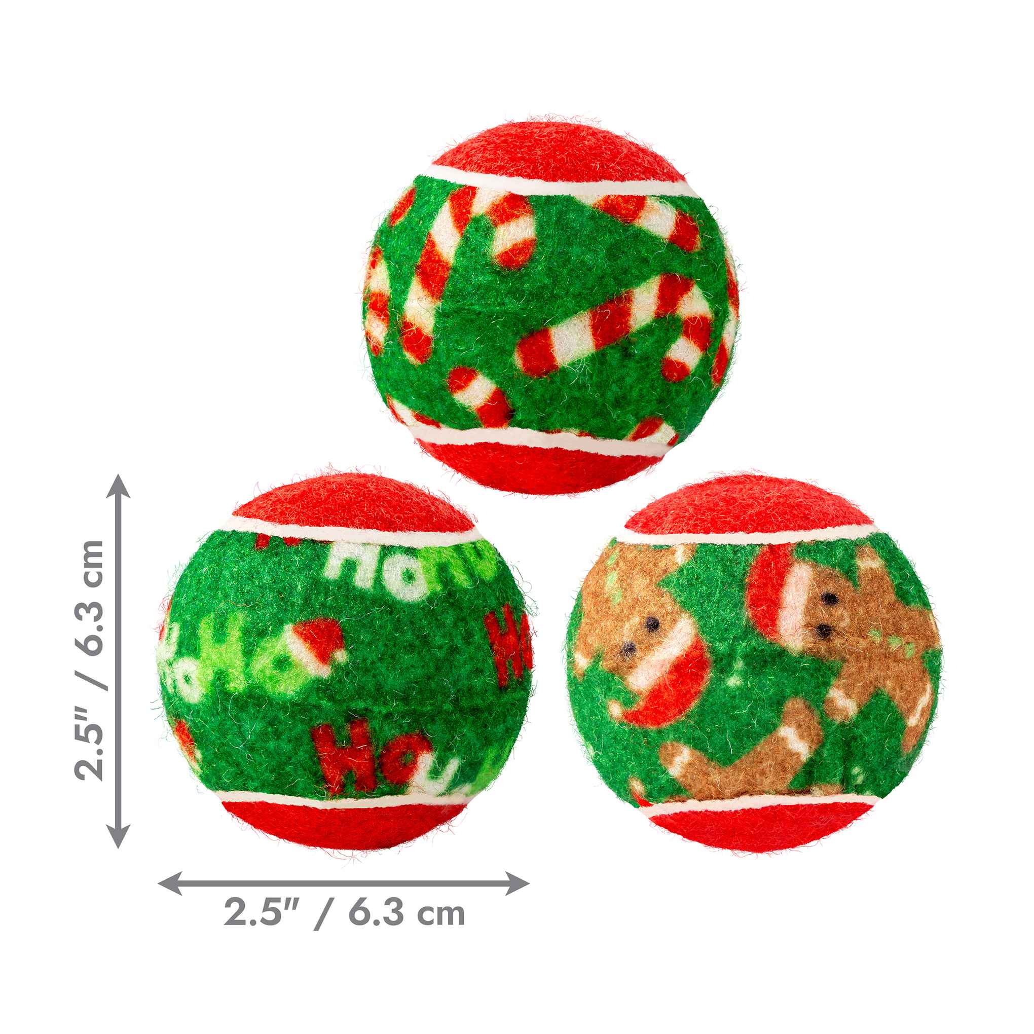 KONG Holiday SqueakAir® Balls - Pack of 6 - Image 3