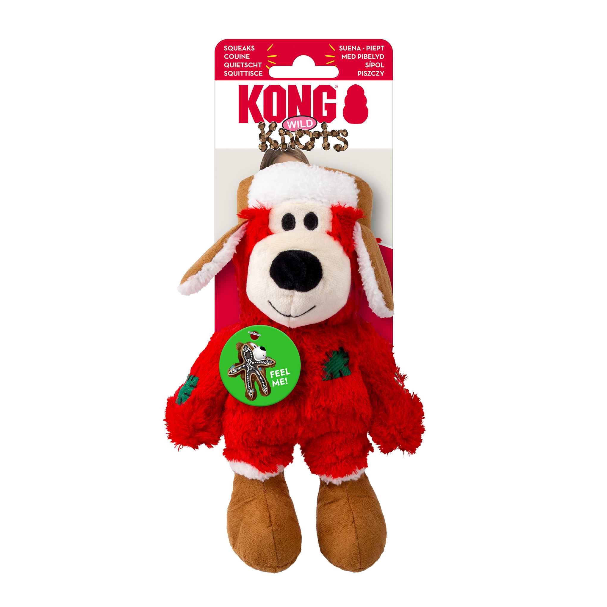 KONG Holiday Wild Knots Bear Dog Toy - Image 4