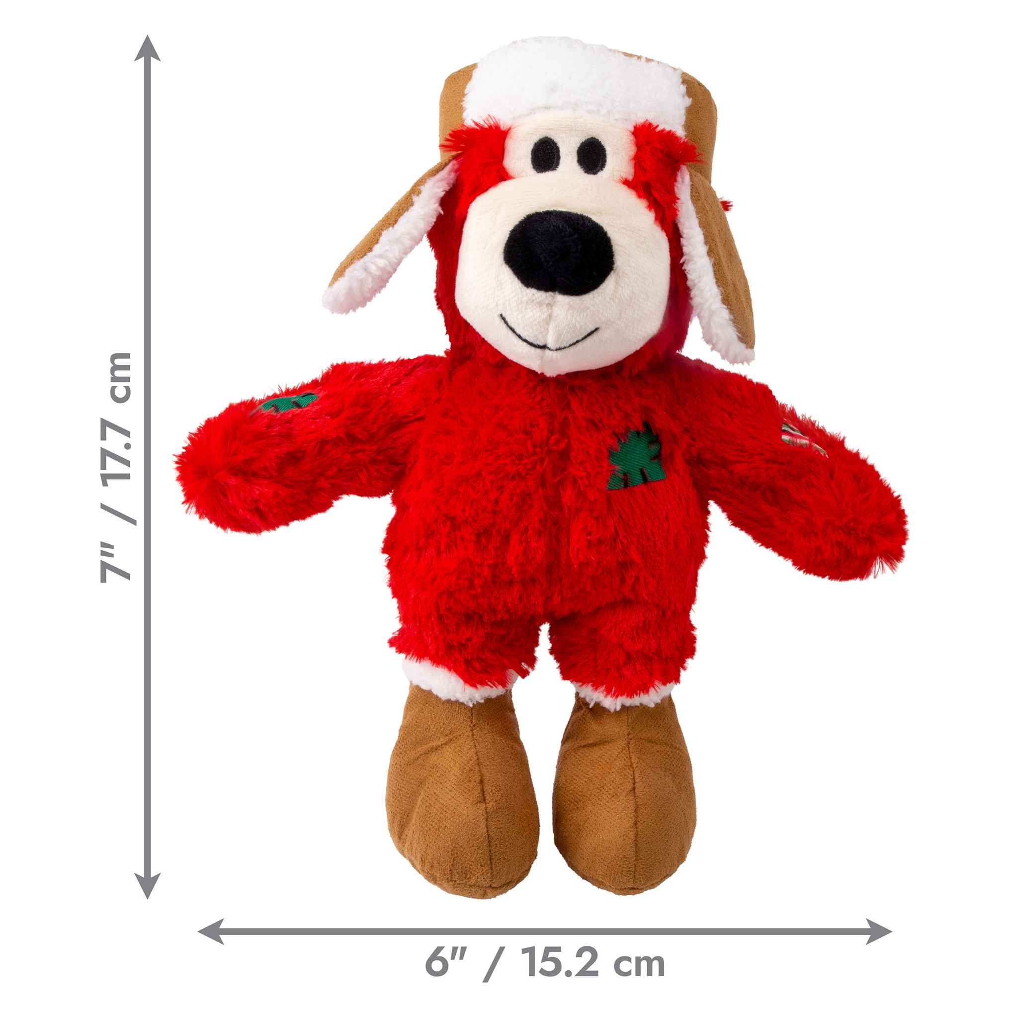KONG Holiday Wild Knots Bear Dog Toy - Image 7