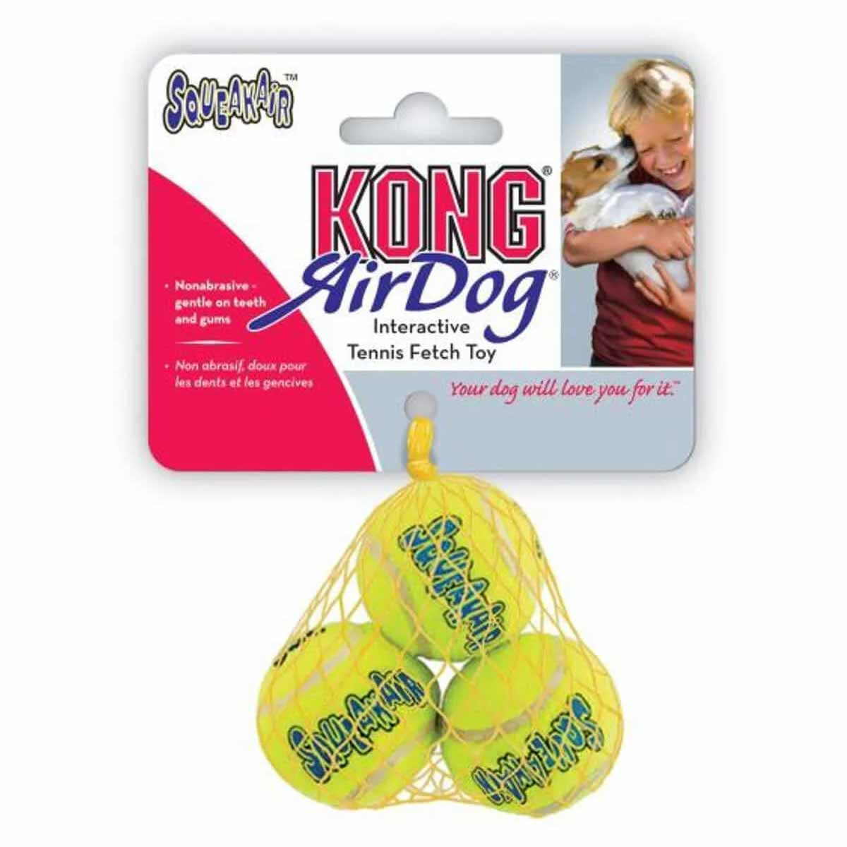 KONG Squeakair Tennis Balls - Pack of 3