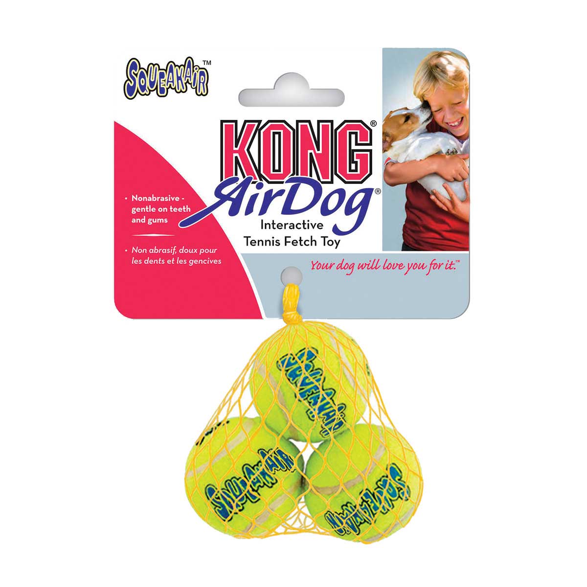 KONG Squeakair Tennis Balls - Pack of 3 - Image 2