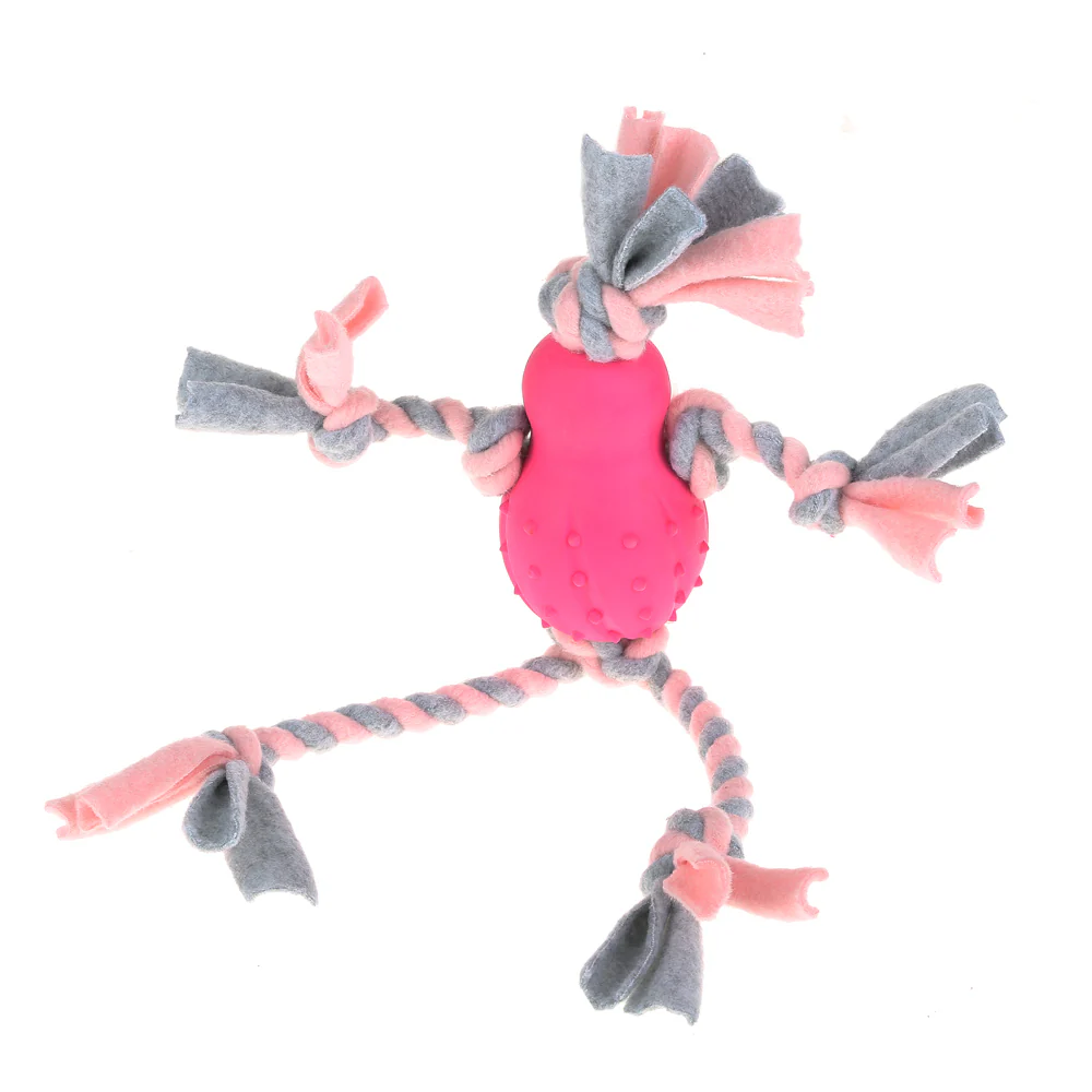 Little Rascals Fleecy Man - Pink Puppy Toy