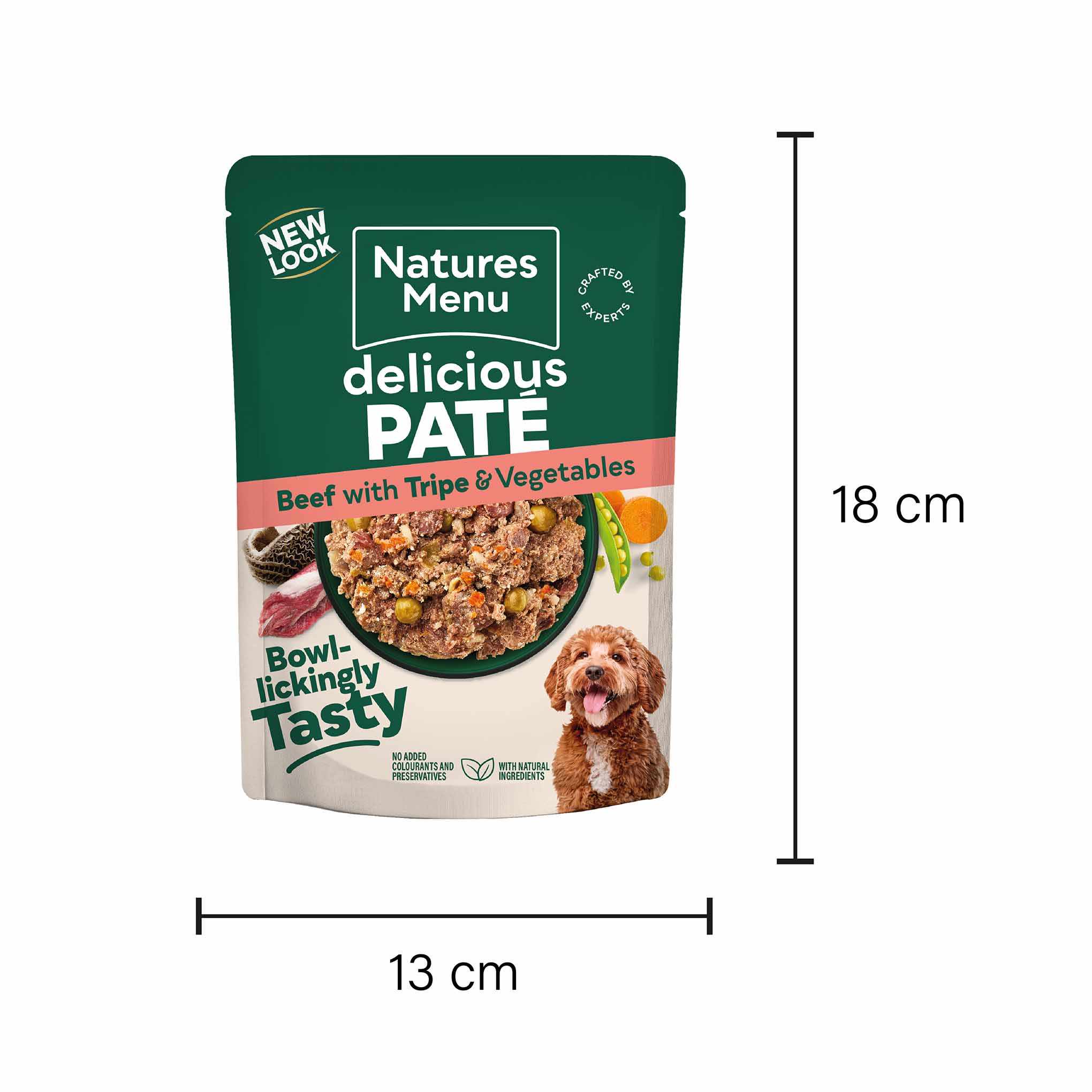 Natures Menu Adult Beef and Tripe - 8 x 300g Pouches - Image 3