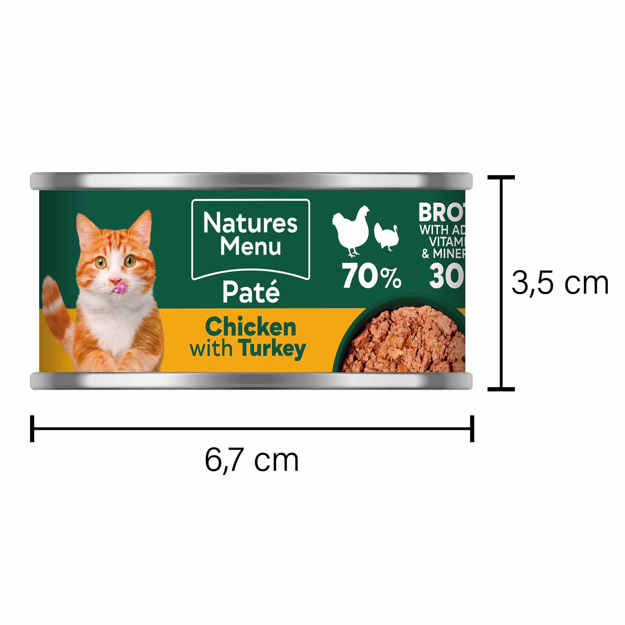 Natures Menu Adult Wet Cat Food - Chicken & Turkey - 18x85g cans - Image 2