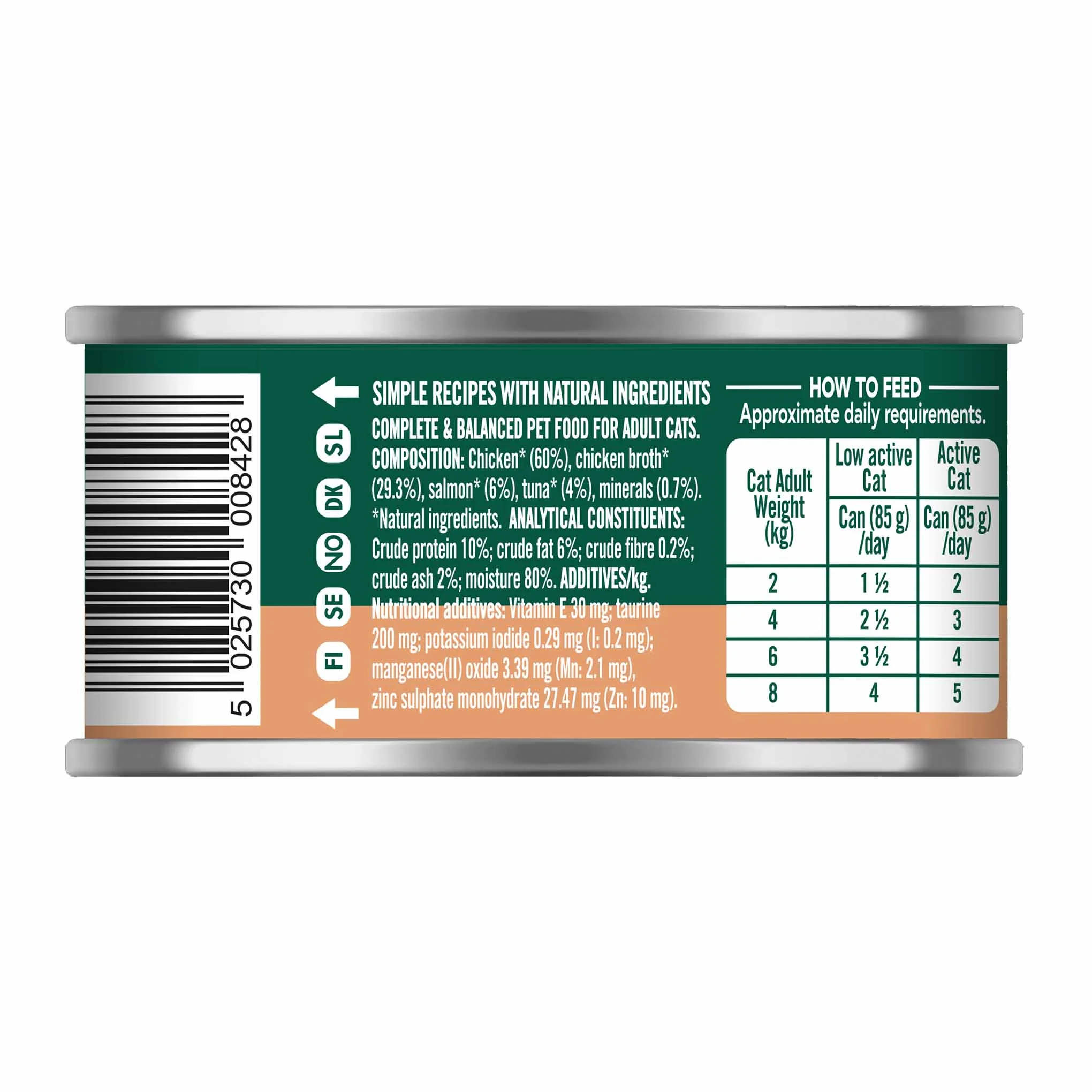 Natures Menu Adult Wet Cat Food - Chicken with Salmon & Tuna - 18x85g cans - Image 3
