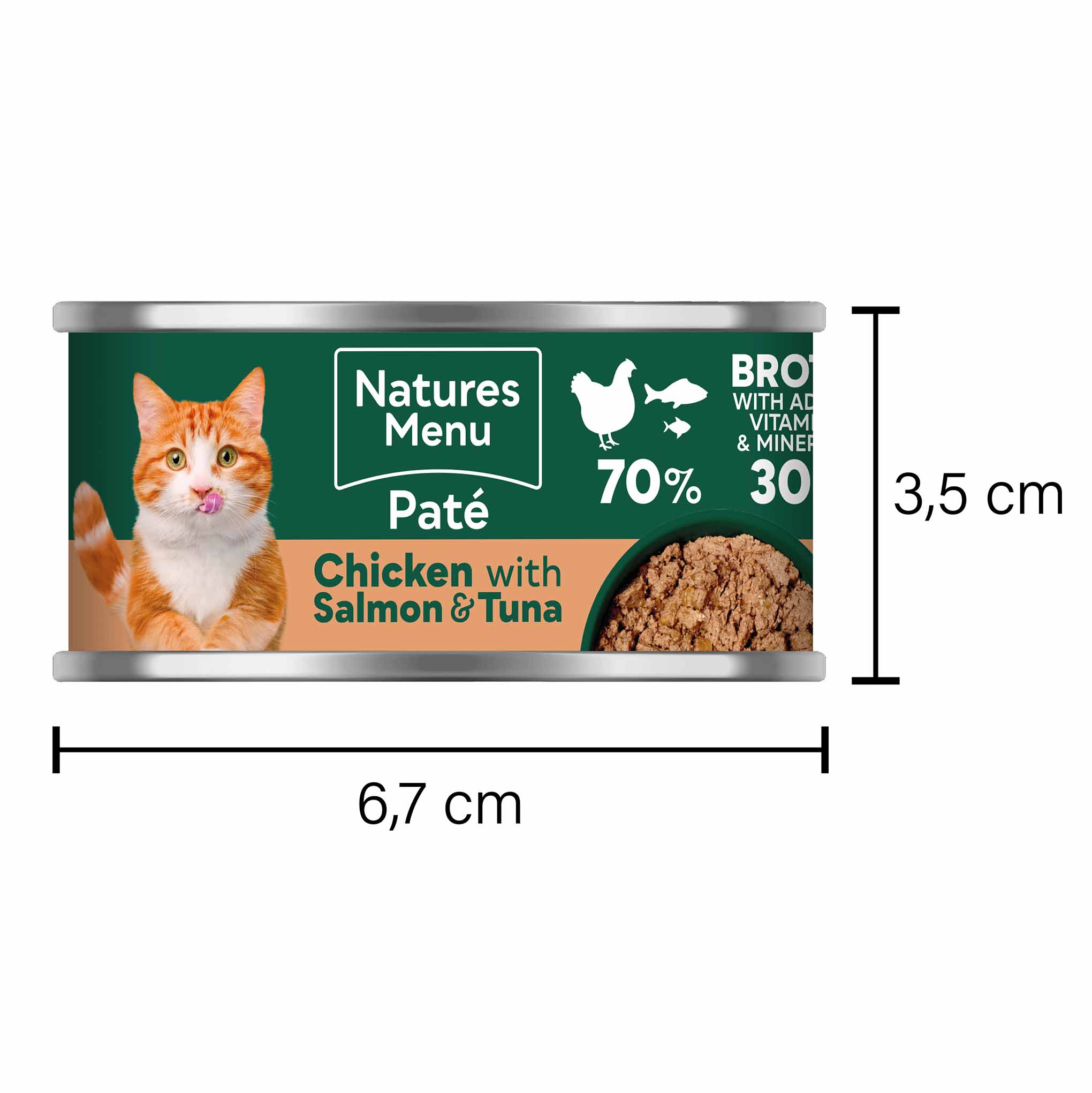 Natures Menu Adult Wet Cat Food - Chicken with Salmon & Tuna - 18x85g cans - Image 4