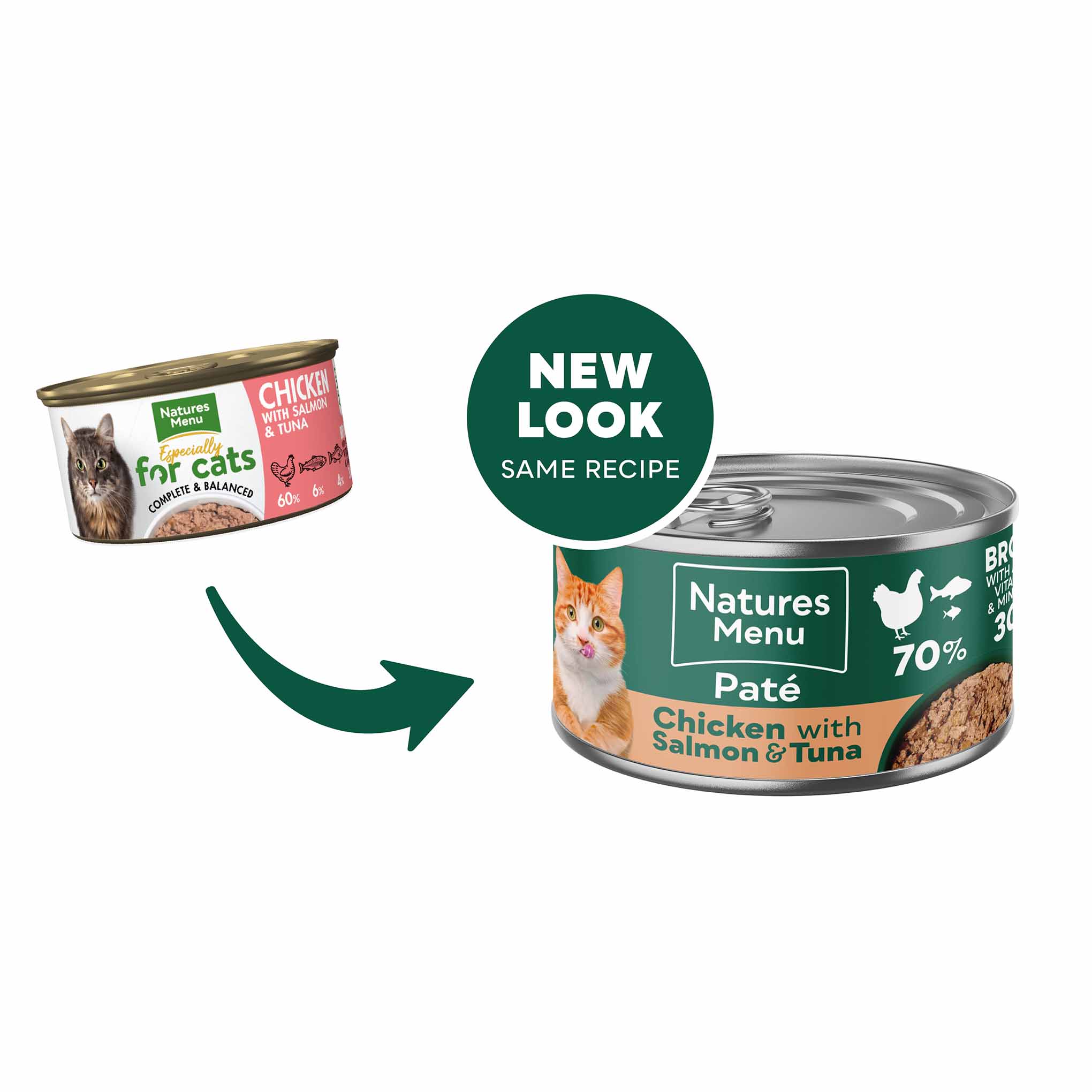 Natures Menu Adult Wet Cat Food - Chicken with Salmon & Tuna - 18x85g cans - Image 5