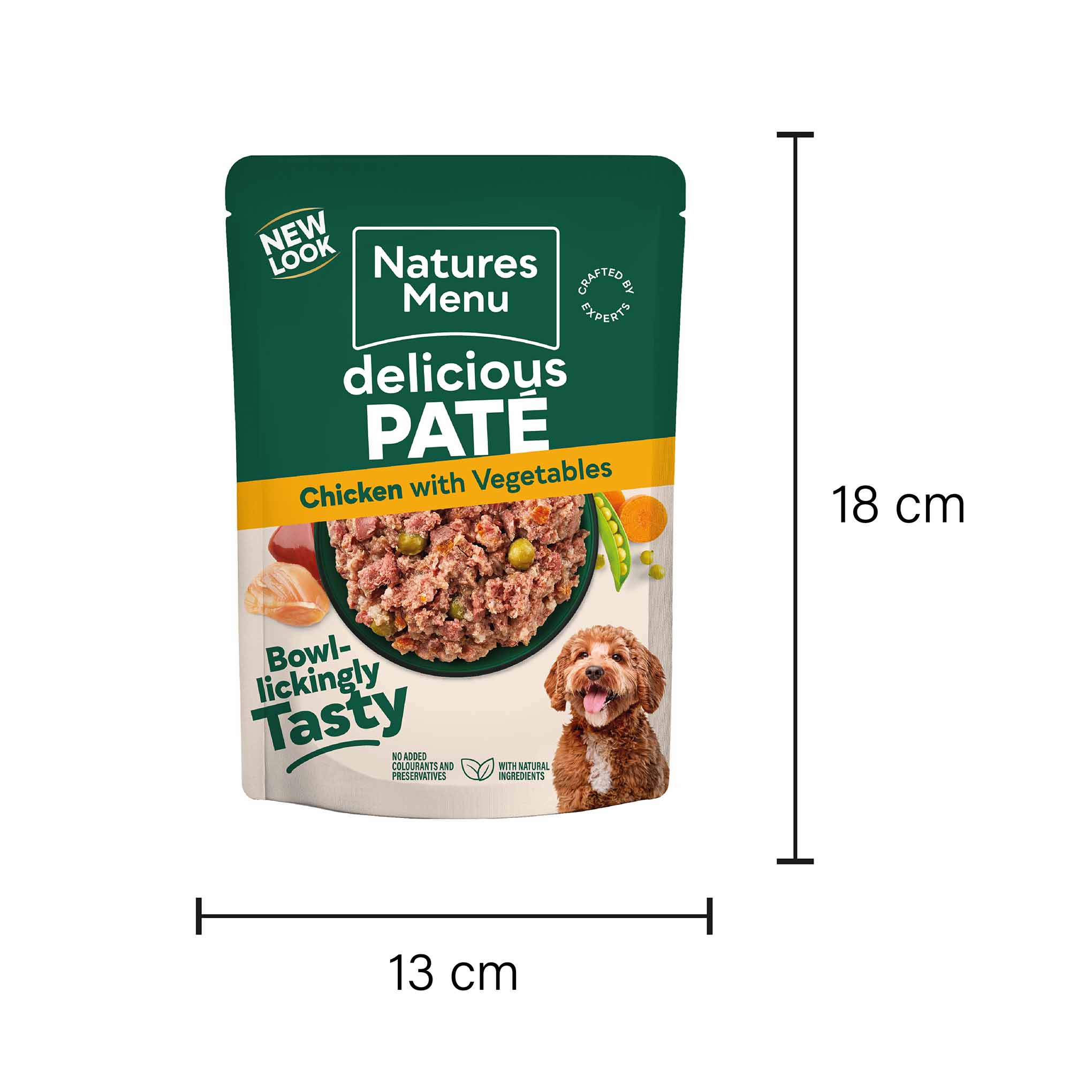 Natures Menu Adult Wet Dog Food - Chicken - 8x300g Pouches - Image 3