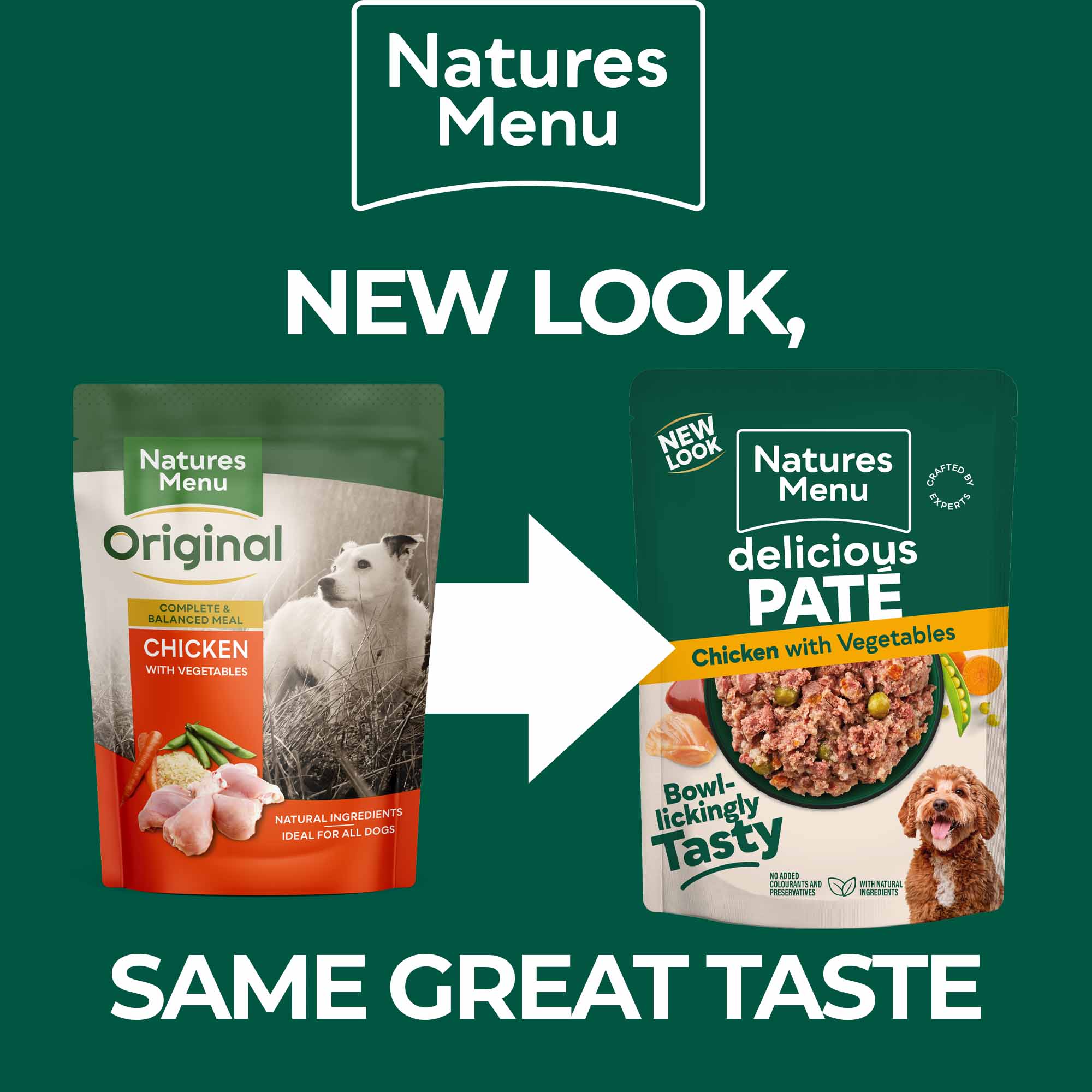 Natures Menu Adult Wet Dog Food - Chicken - 8x300g Pouches - Image 6