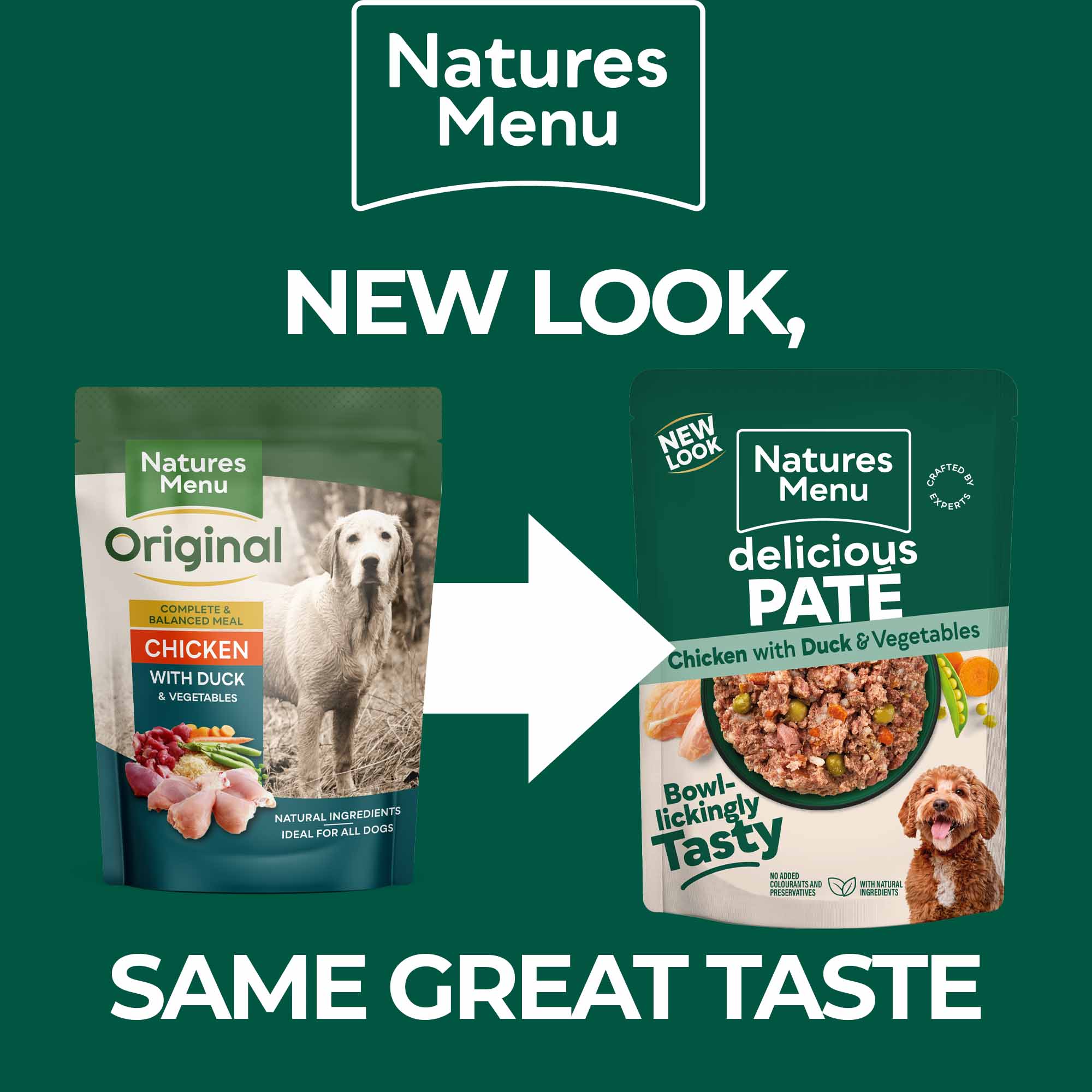 Natures Menu Adult Wet Dog Food - Chicken and Duck - 8x300g Pouches - Image 6