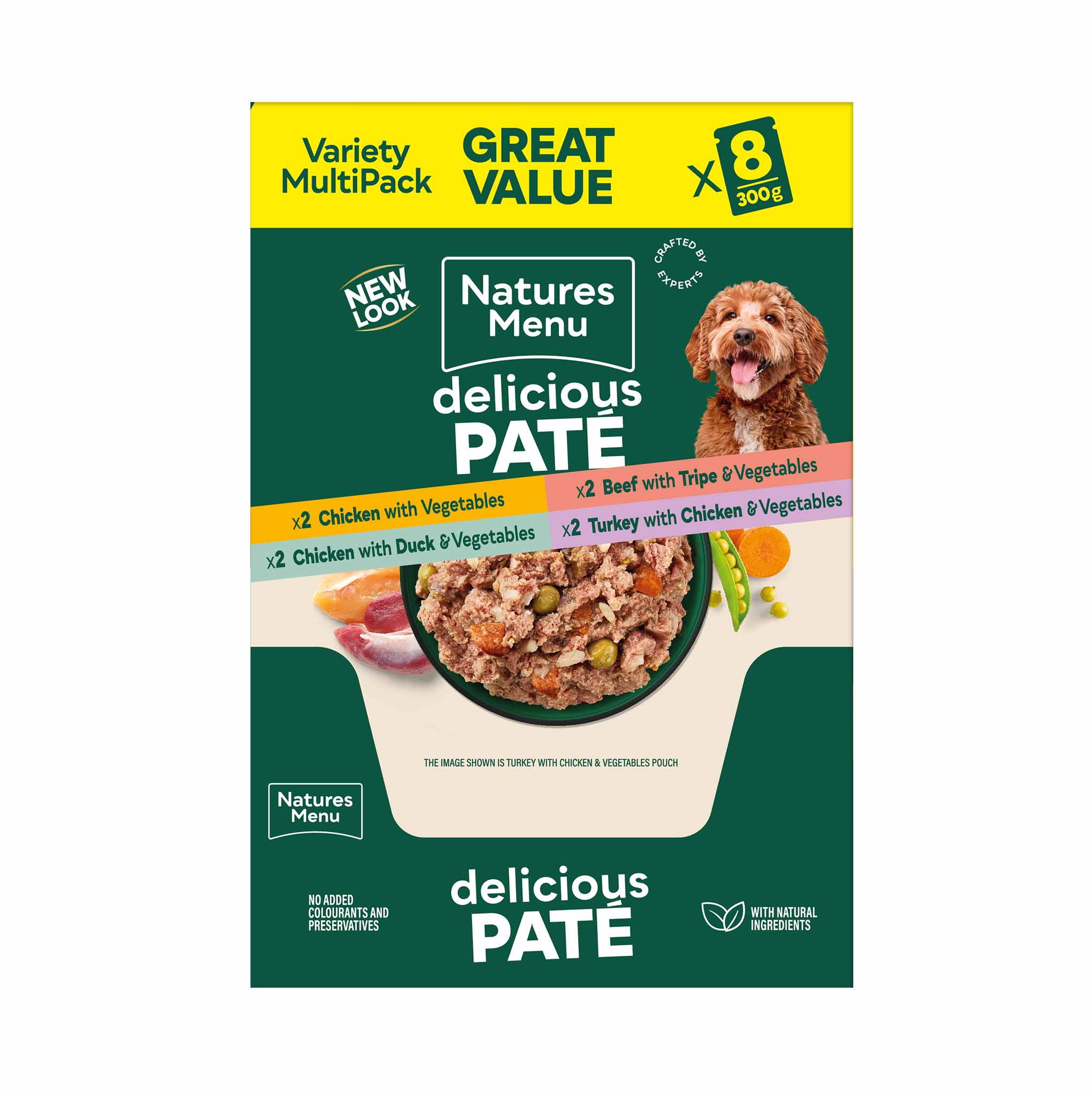 Natures Menu Adult Wet Dog Food - Multipack - 8x300g Pouches - Image 2