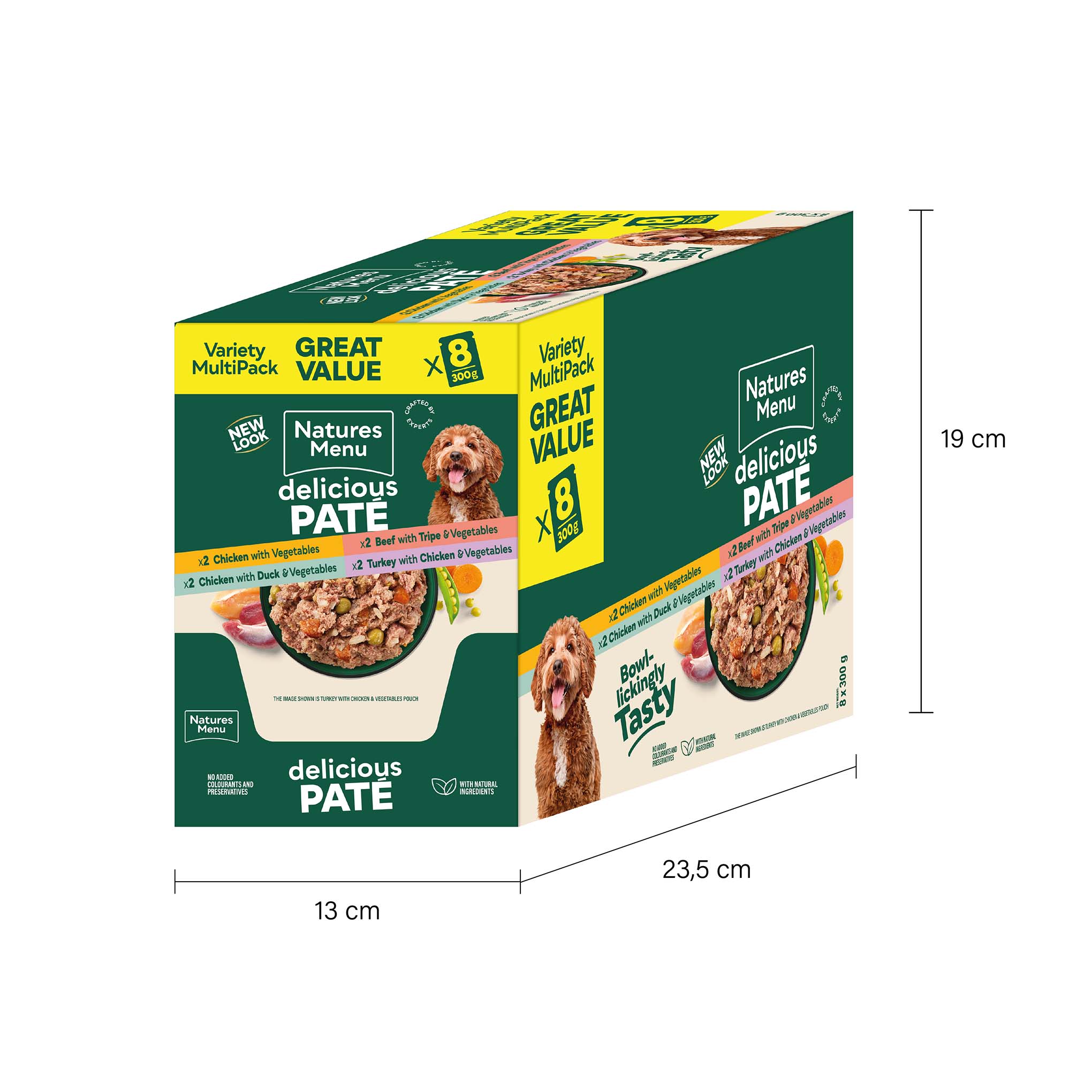Natures Menu Adult Wet Dog Food - Multipack - 8x300g Pouches - Image 3
