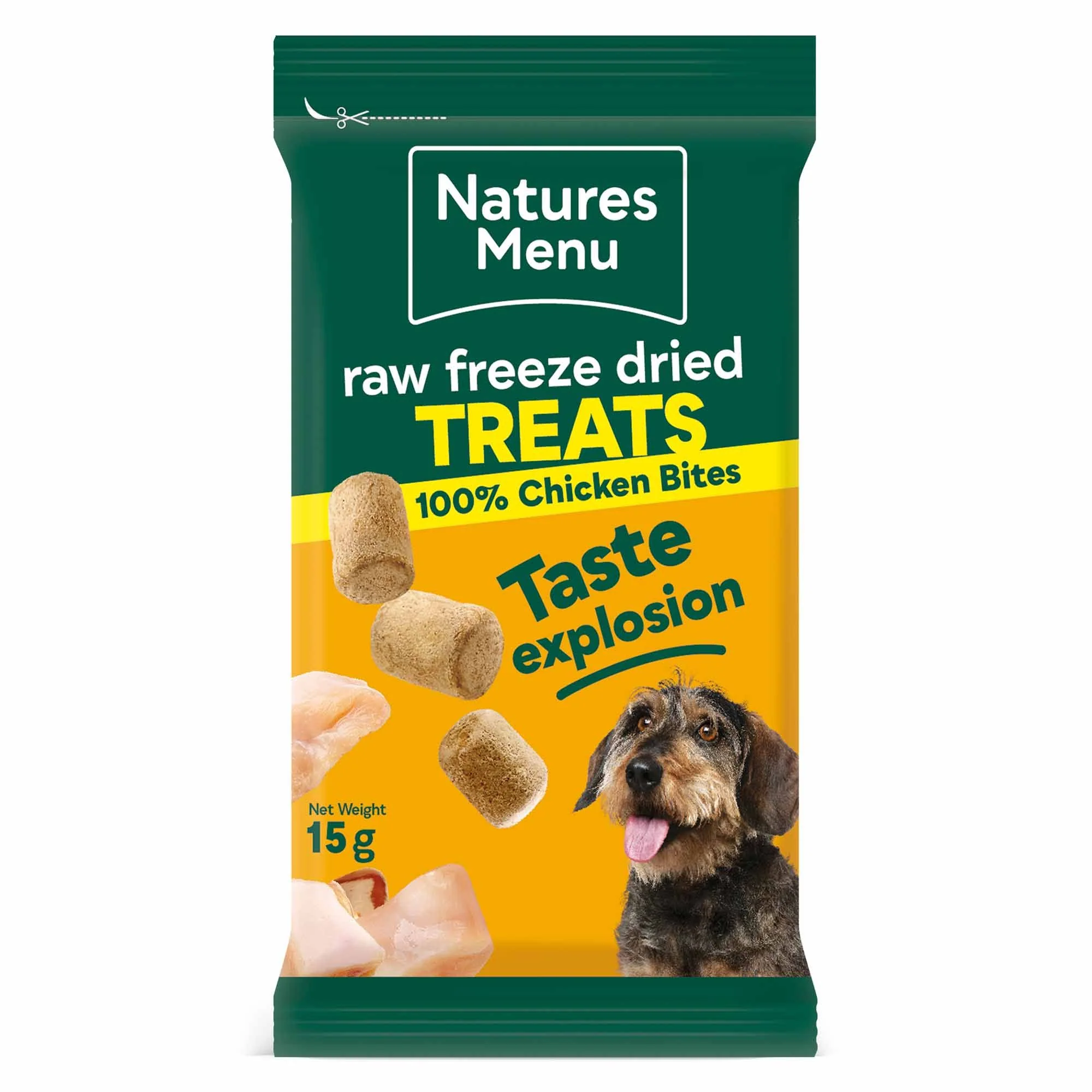 Natures Menu Freeze Dried Chicken Bites - 15g