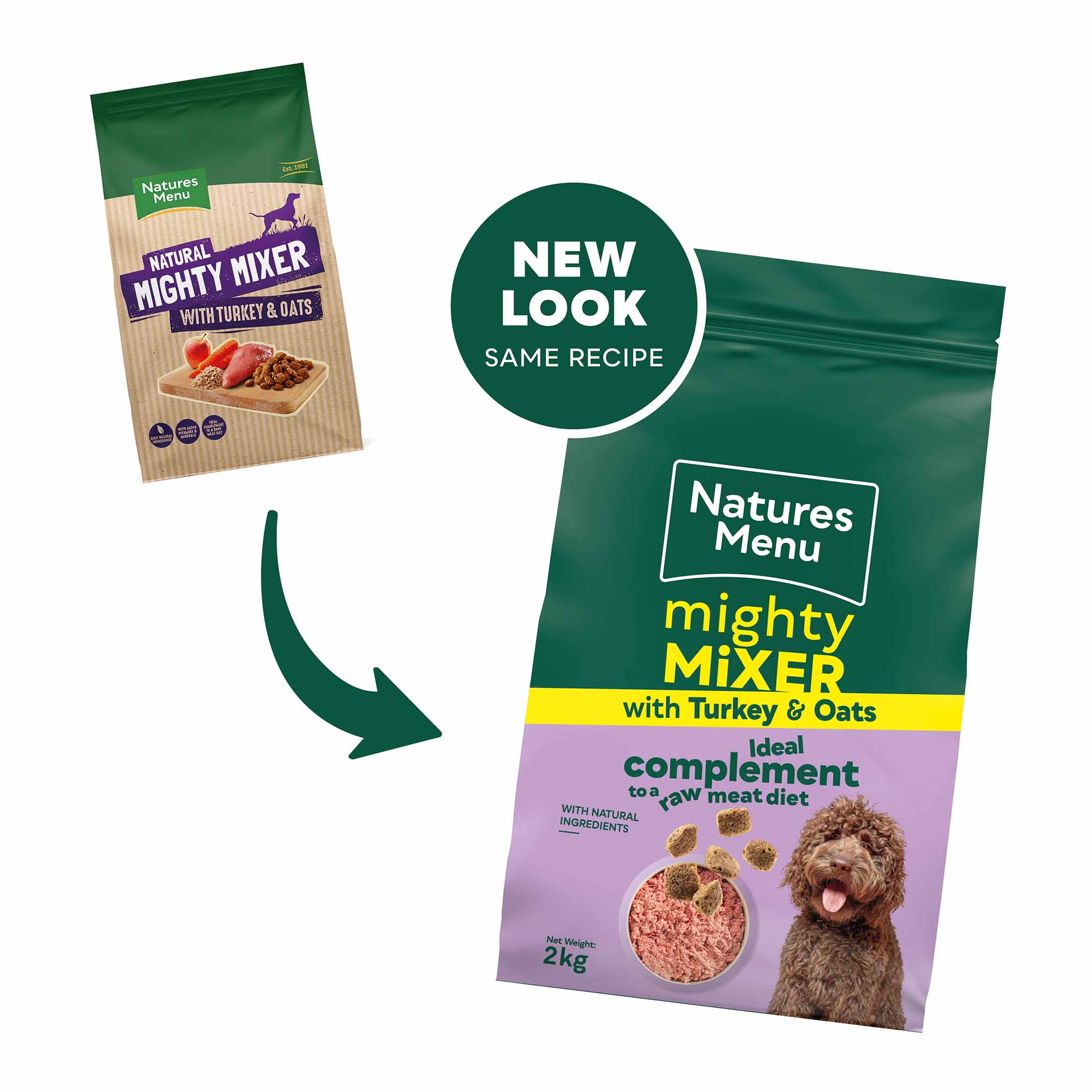 Natures Menu Mighty Mixer - Turkey & Oats - 2kg - Image 3