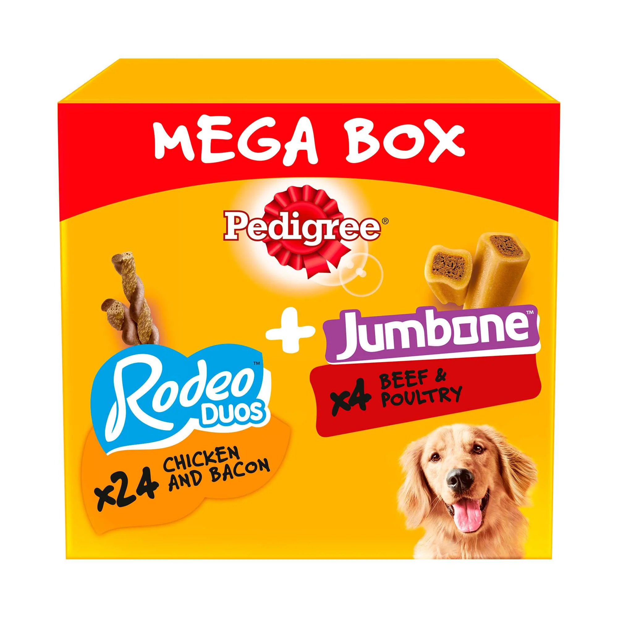 PEDIGREE Mega Box Rodeo Duos & Medium Jumbone Adult Dry Dog Treats