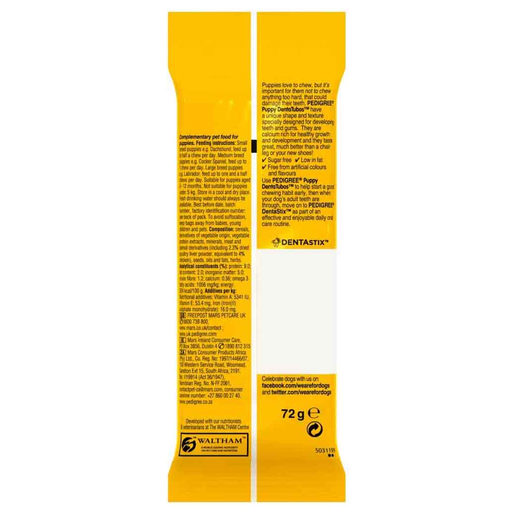 Pedigree Puppy Denta Tubos Puppy Treats - 3 Sticks - Image 2
