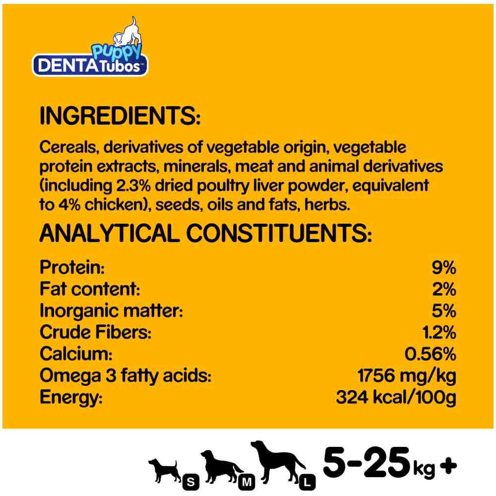 Pedigree Puppy Denta Tubos Puppy Treats - 3 Sticks - Image 3