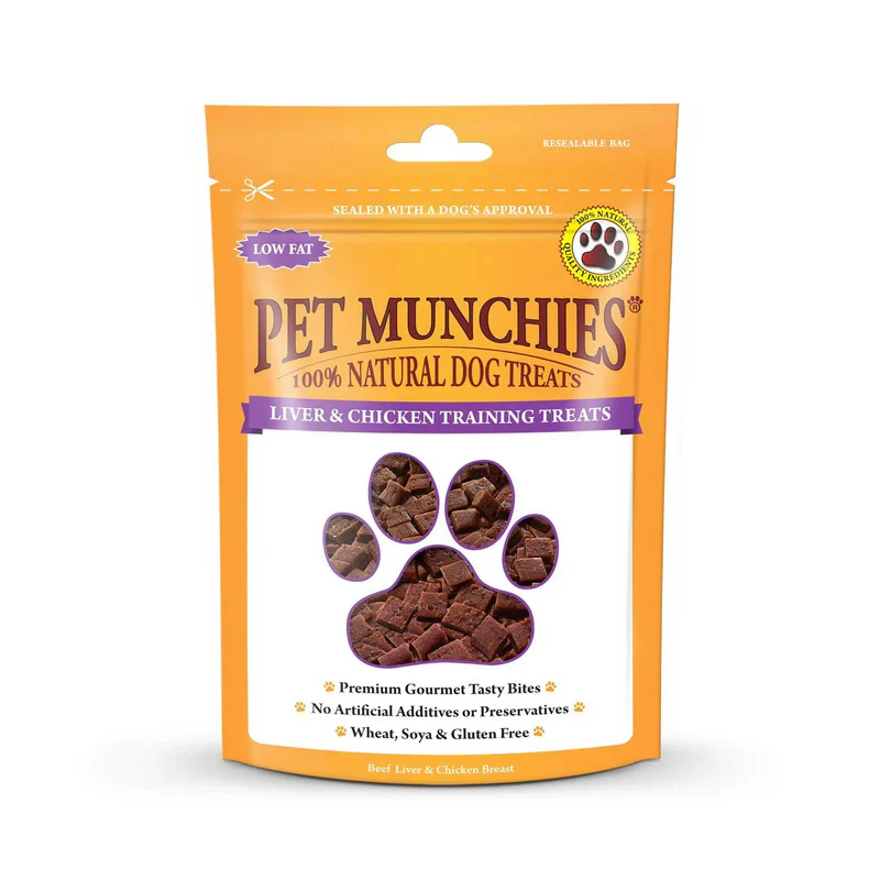 Pet Munchies Dog Training Treats - Liver & Chicken - 50g