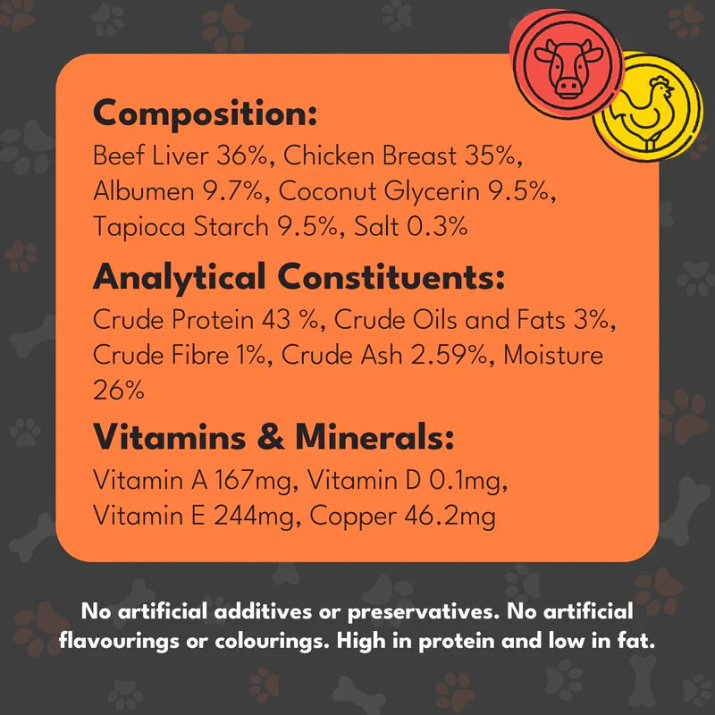 Pet Munchies Dog Training Treats - Liver & Chicken - 50g - Image 4