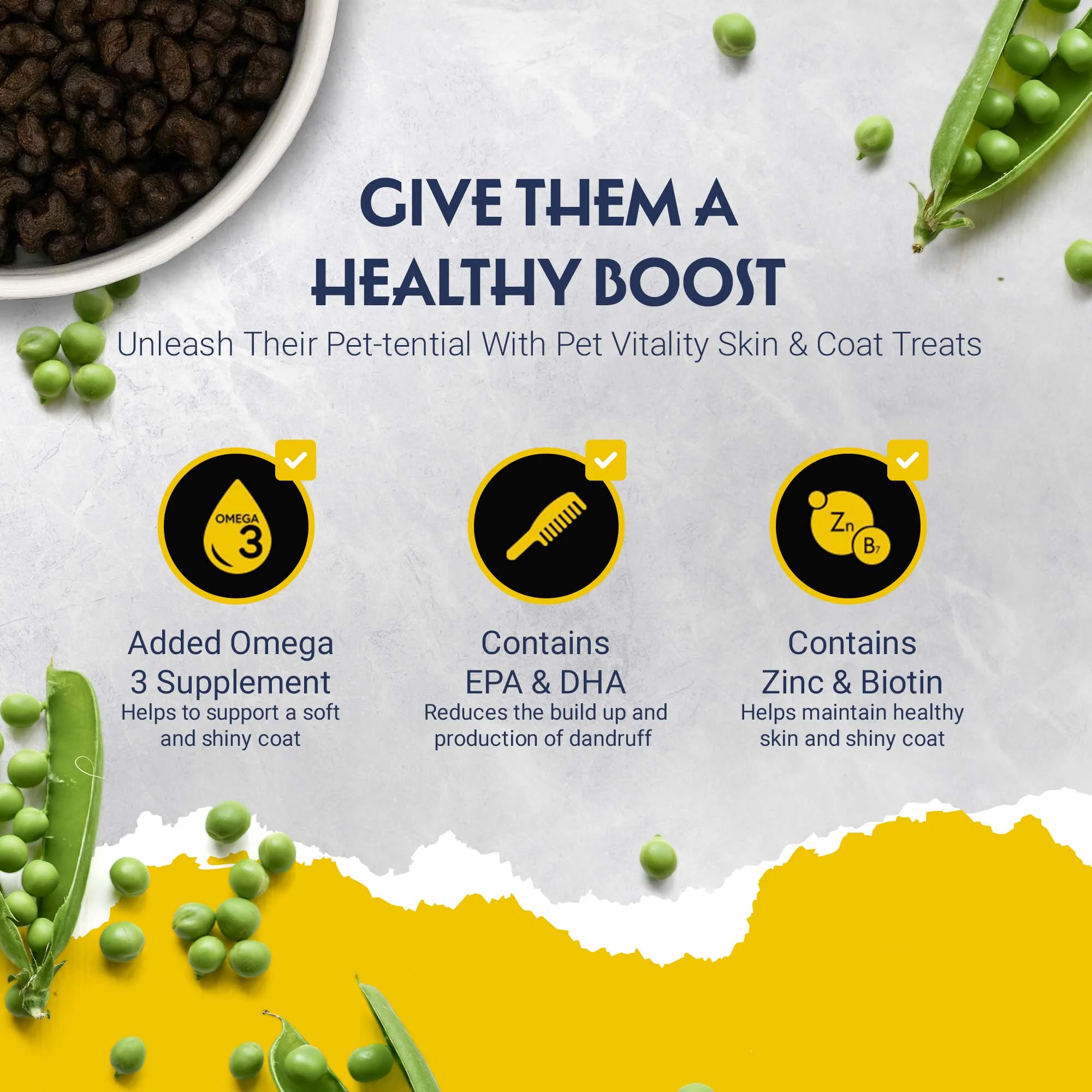 Pet Vitality Skin & Coat Treats - 70g - Image 3