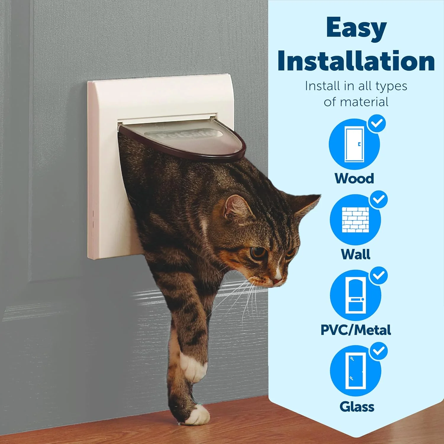 Petsafe Staywell Manual 4 Way Locking Classic Cat Flap without Tunnel - Image 2