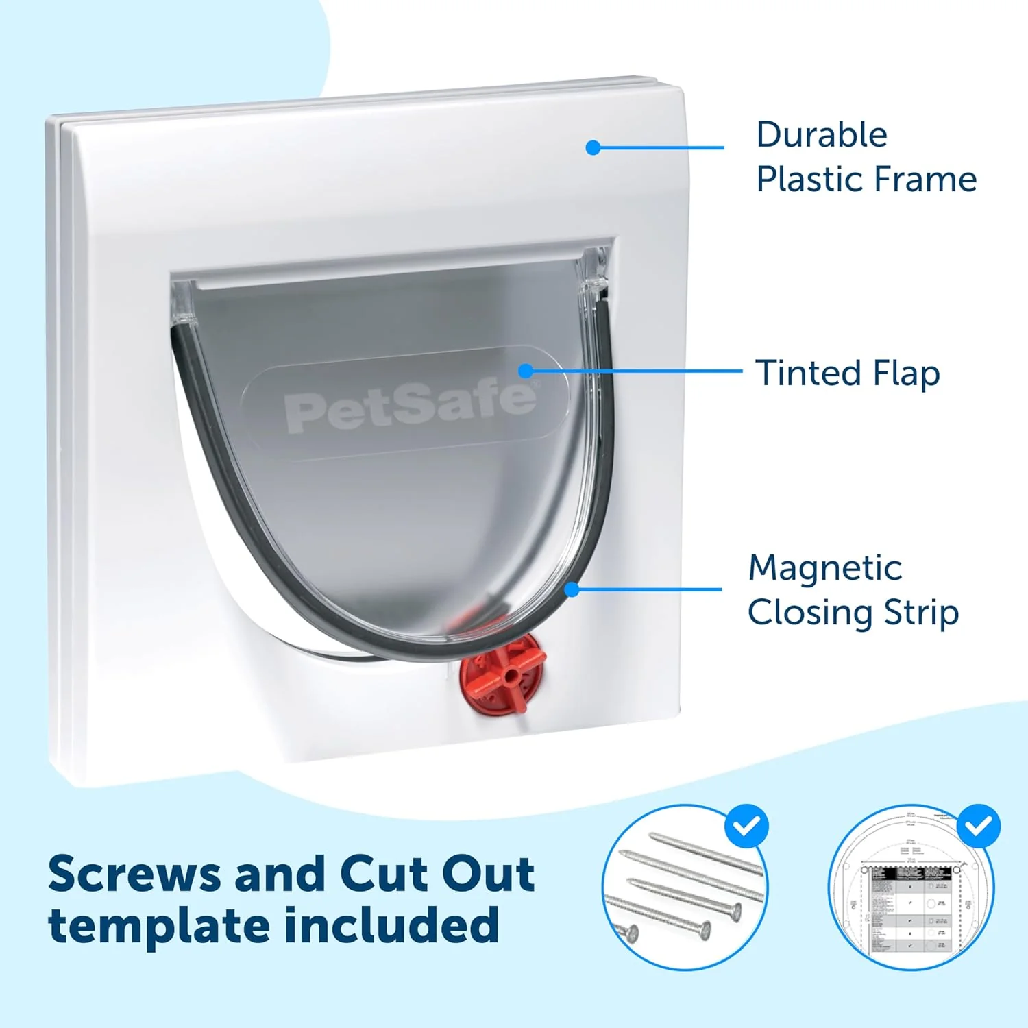 Petsafe Staywell Manual 4 Way Locking Classic Cat Flap without Tunnel - Image 3